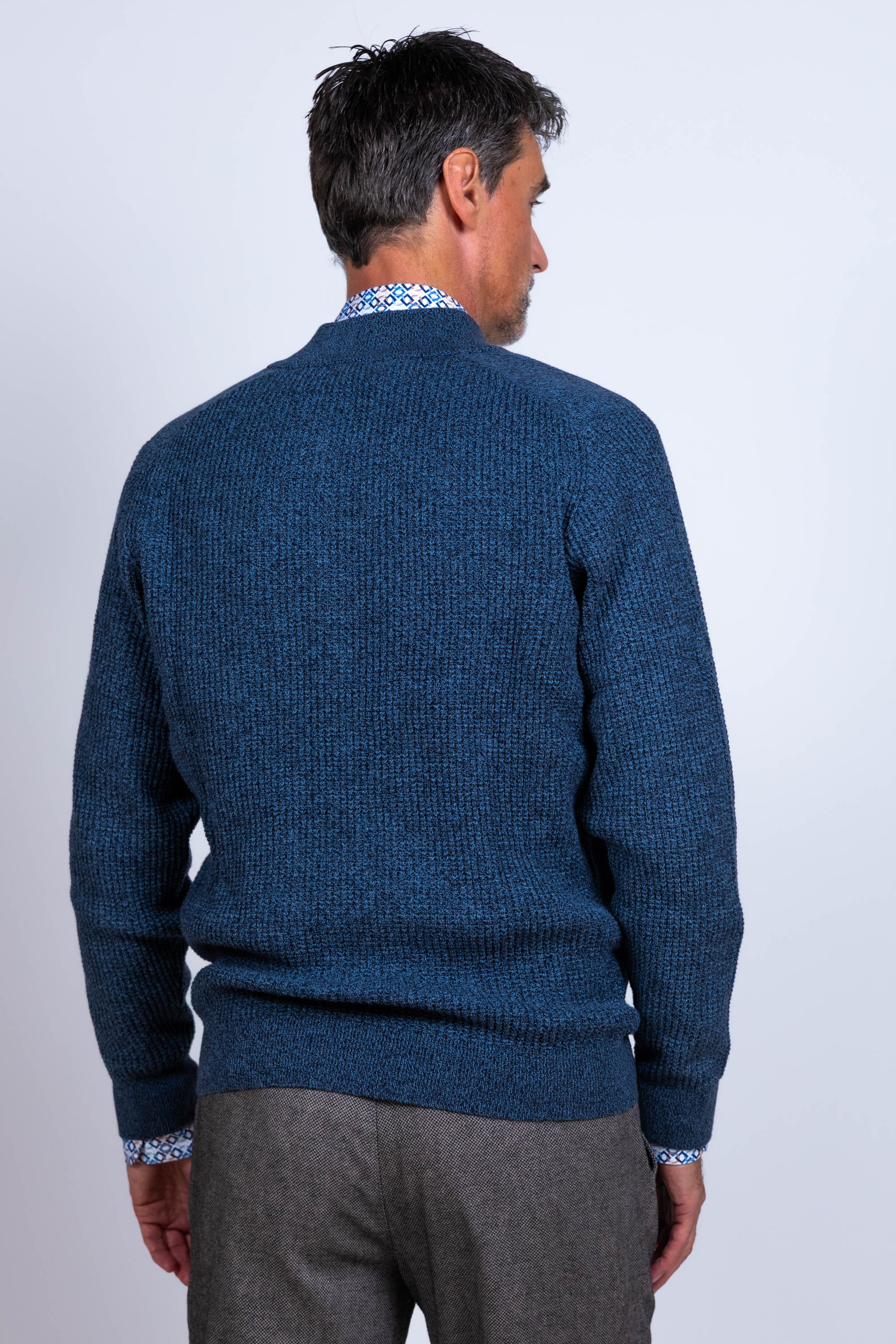 Vest met rits - Inkt