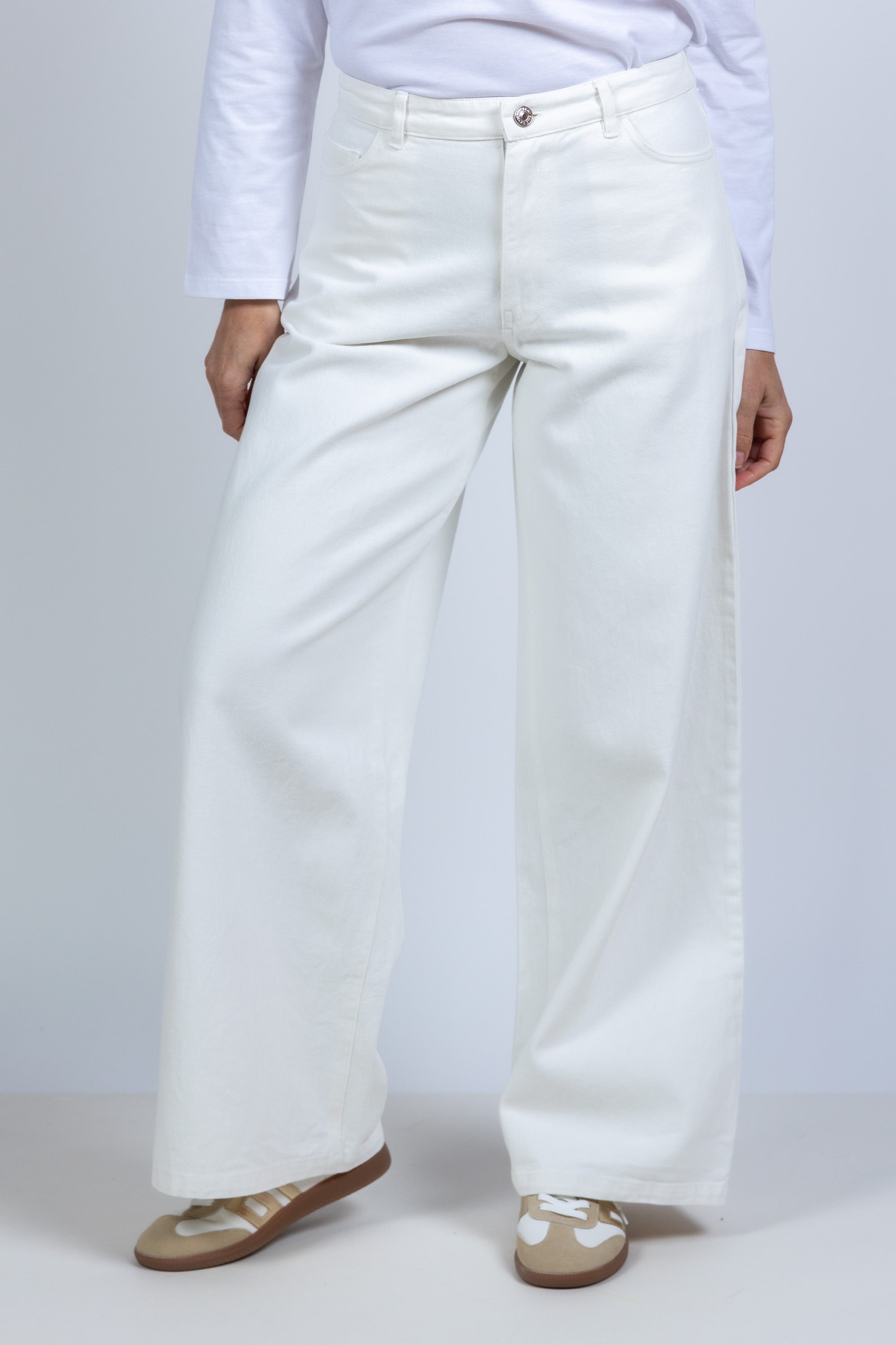 Wijde broek - Wit