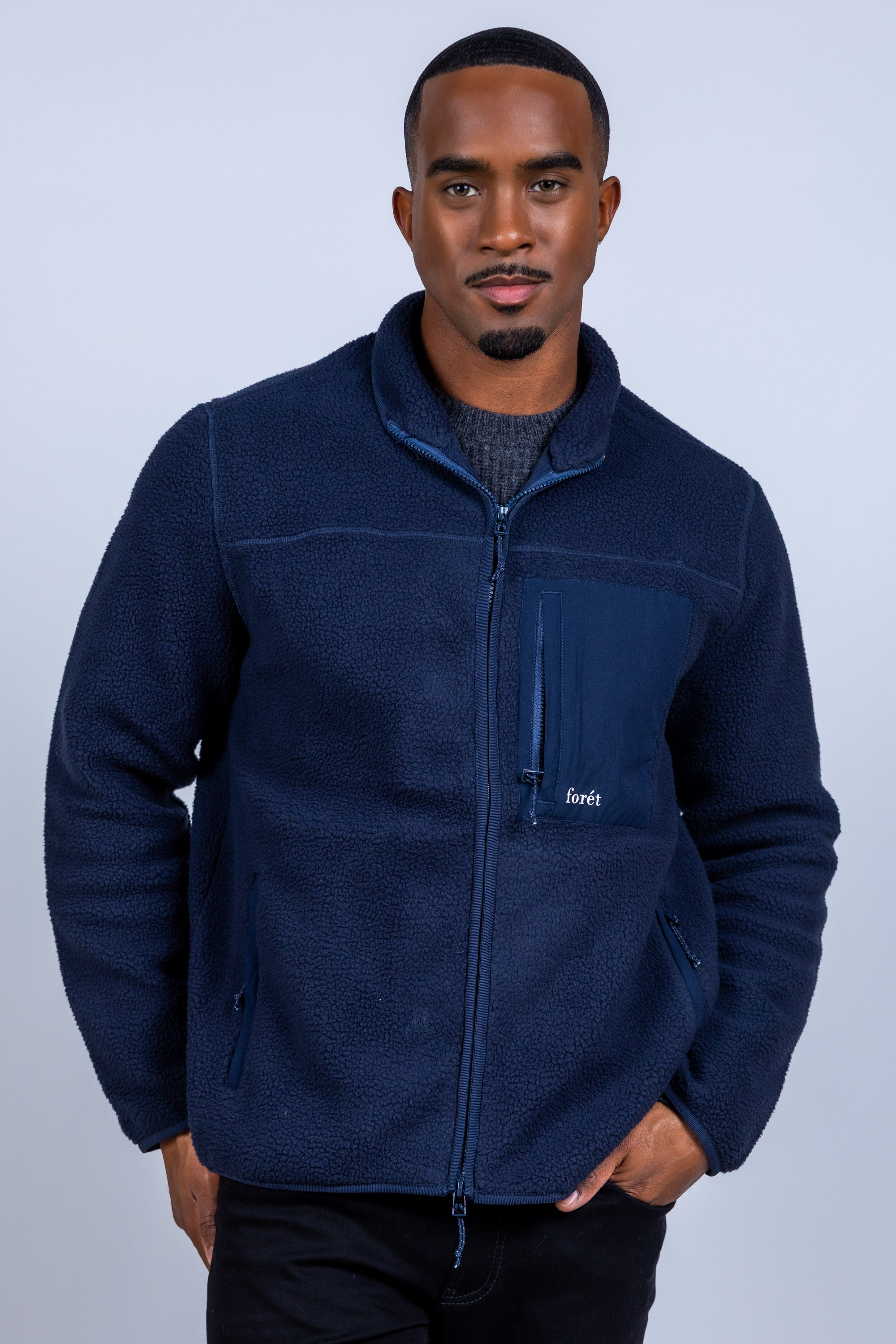 Fleece vest - Marine