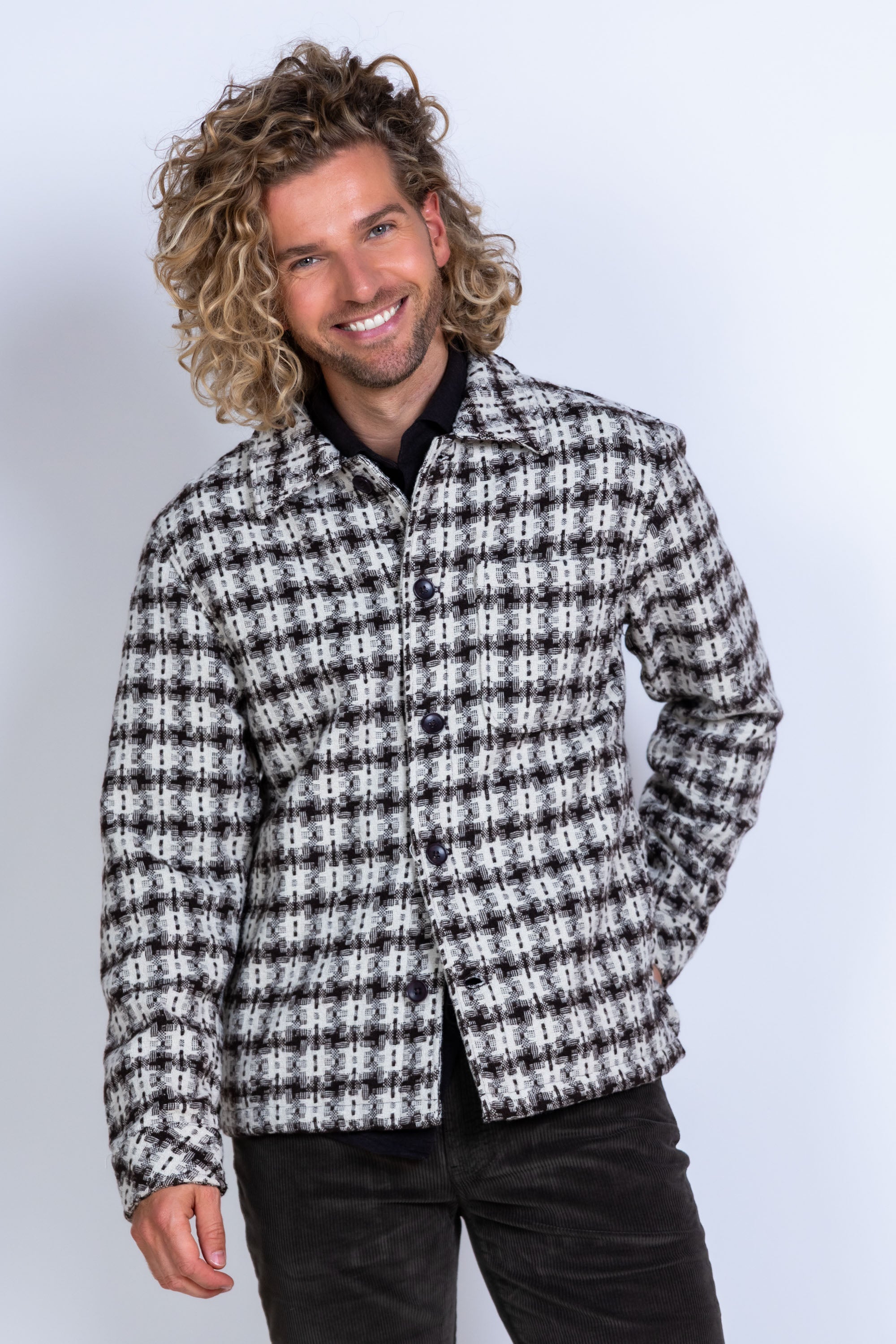 Jasje met ruitpatroon - Bruin