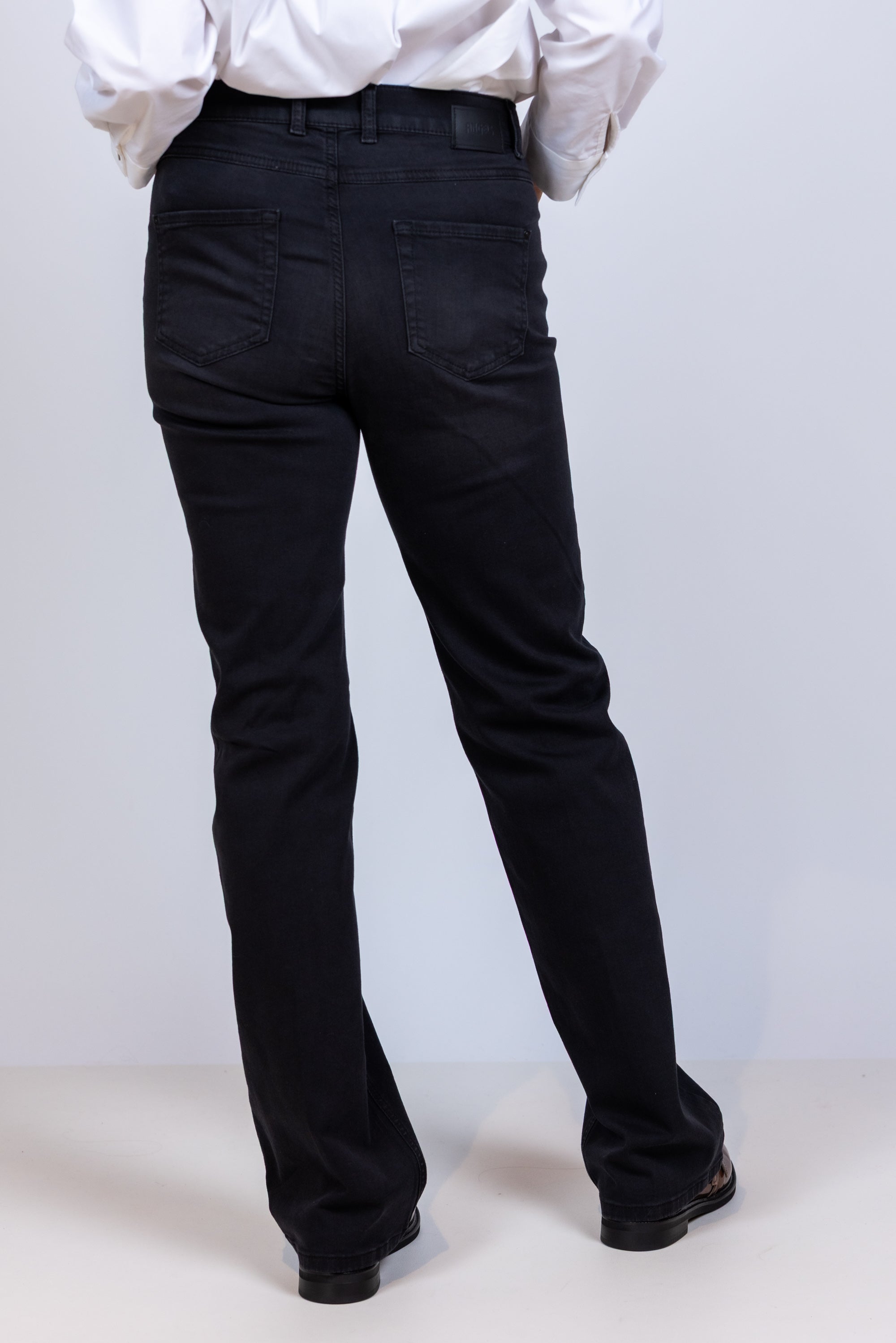 Jeans met rechte pijpen - Black denim