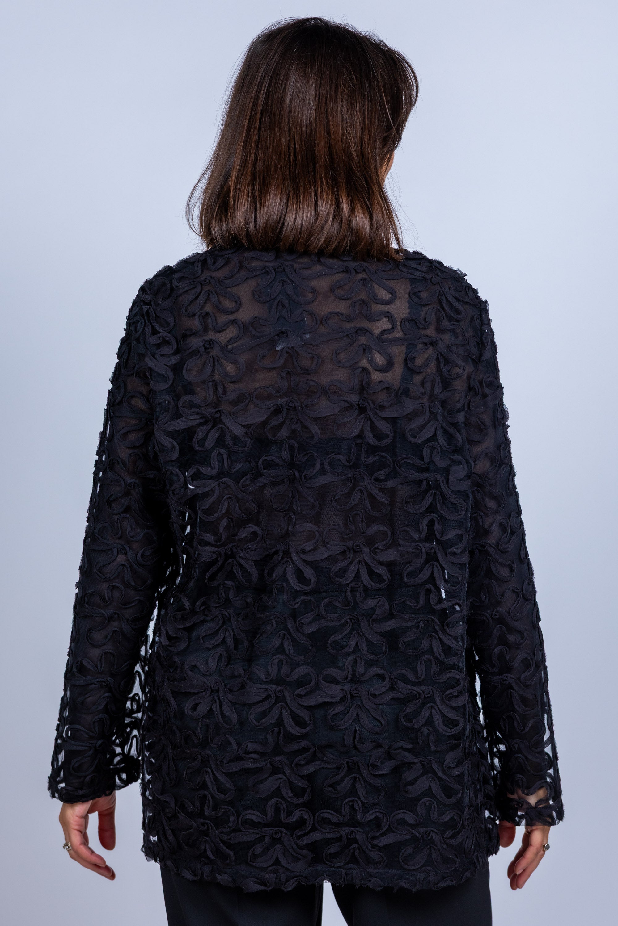 Jasje met structuur - Zwart