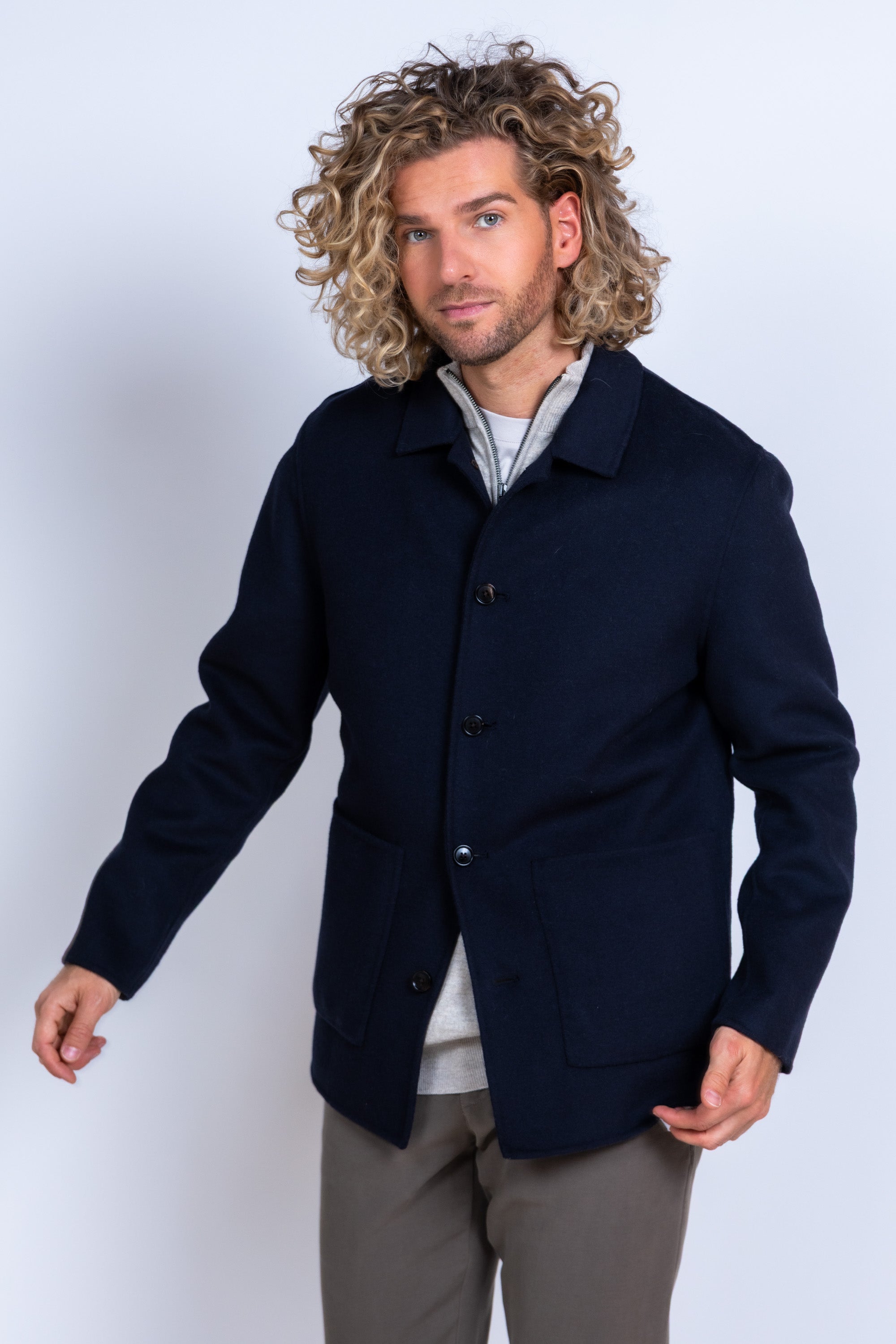 Jasje met knopen - Marine