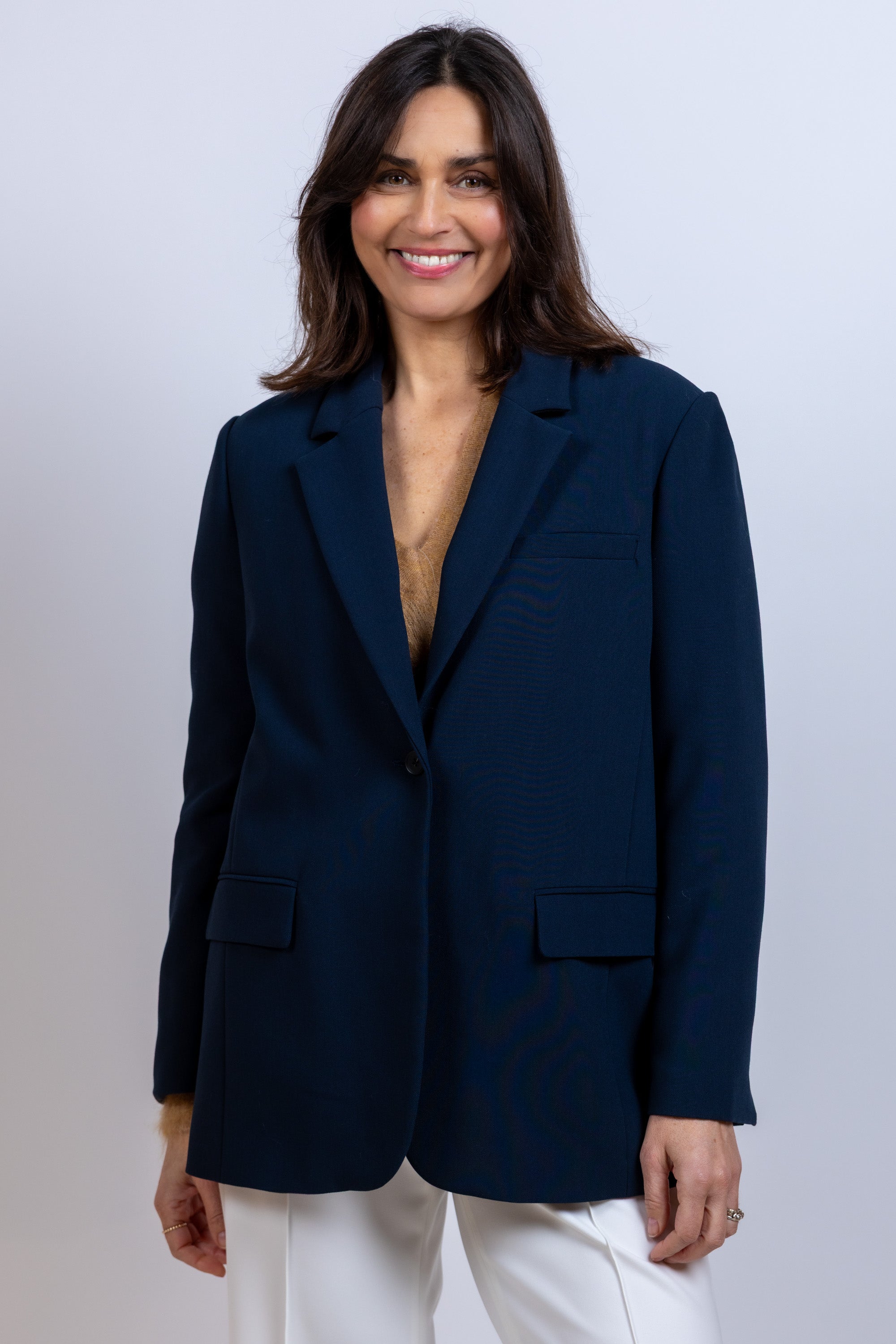 Blazer met knopen - Marine