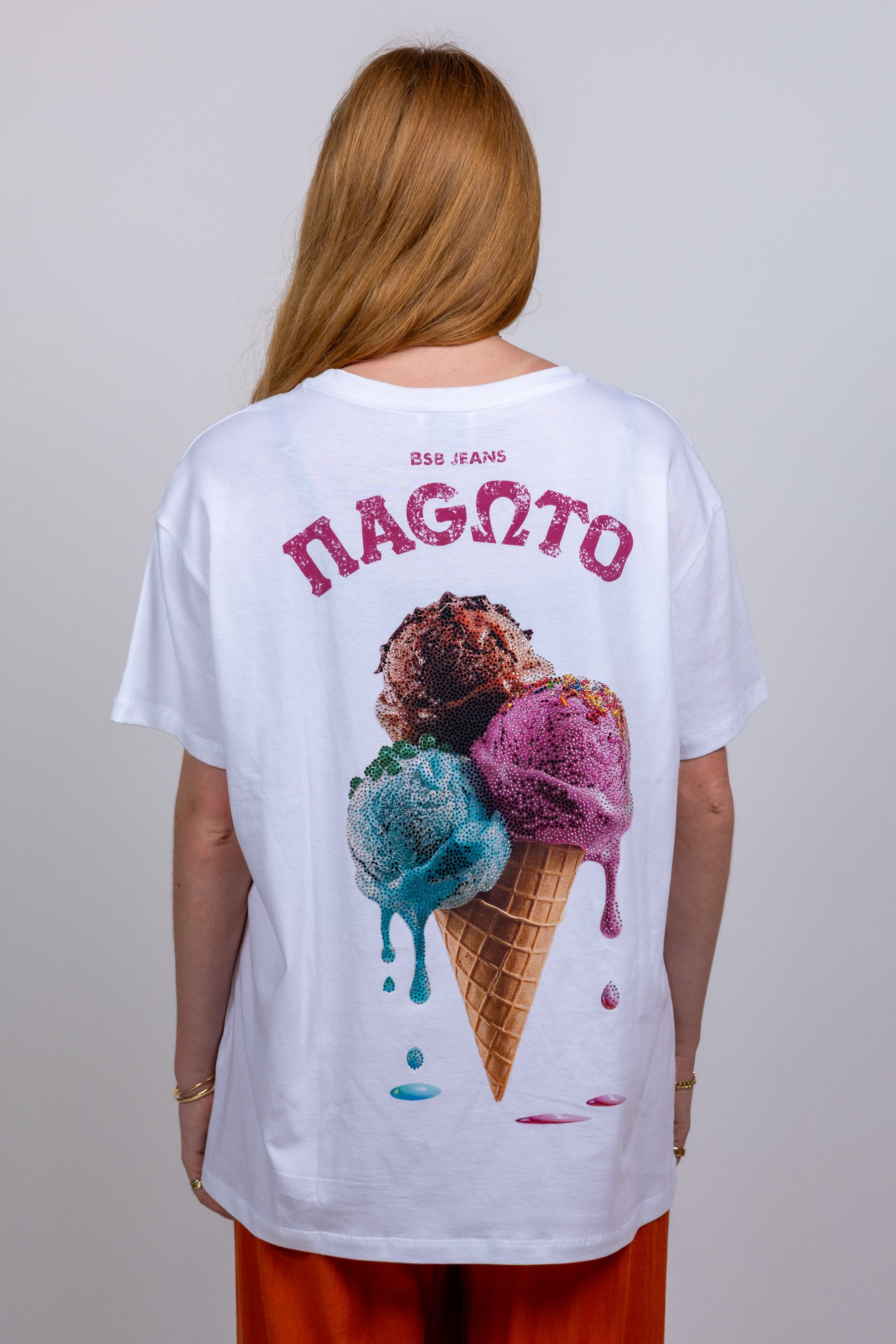 T-shirt met print - Wit