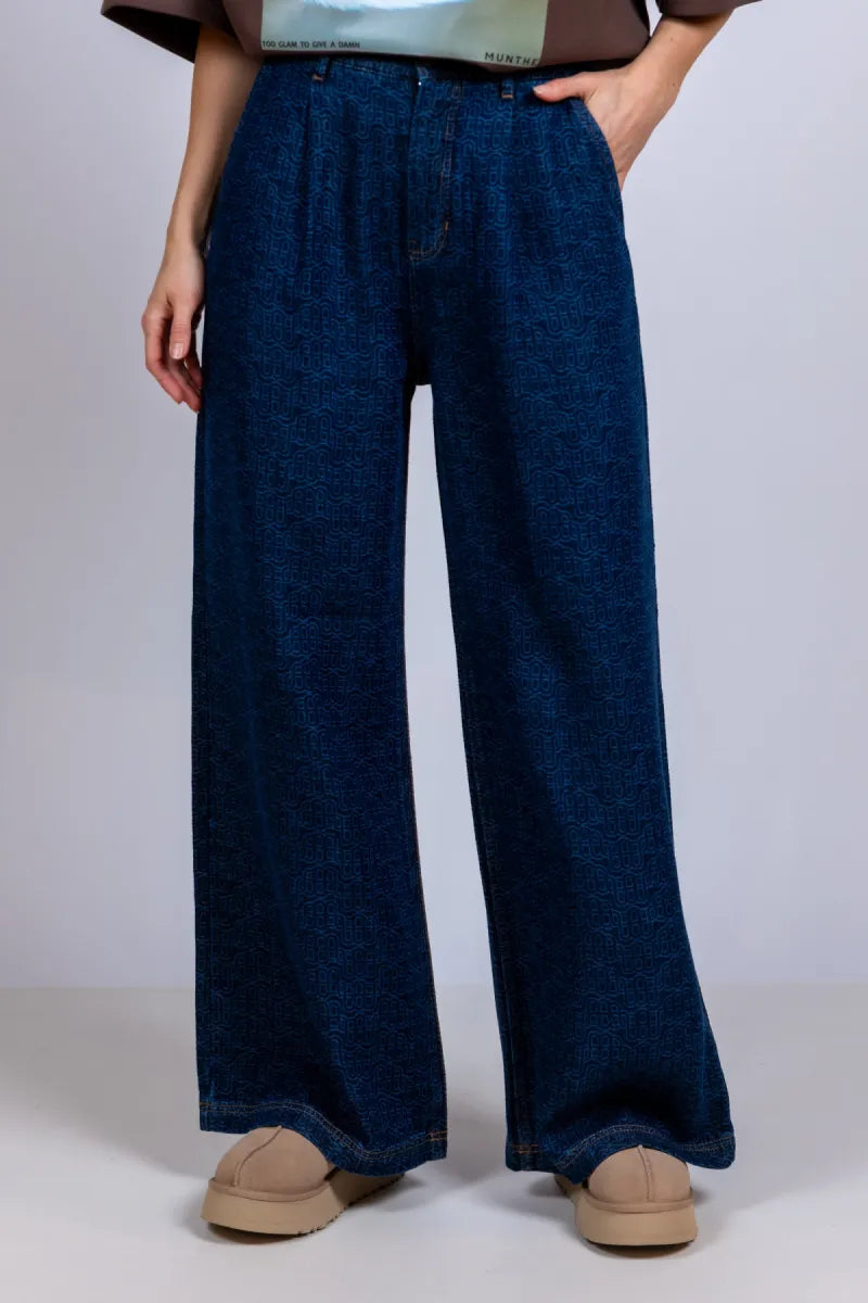 MUNTHE MUNTHE RONAN Wijde broek - Jeans
