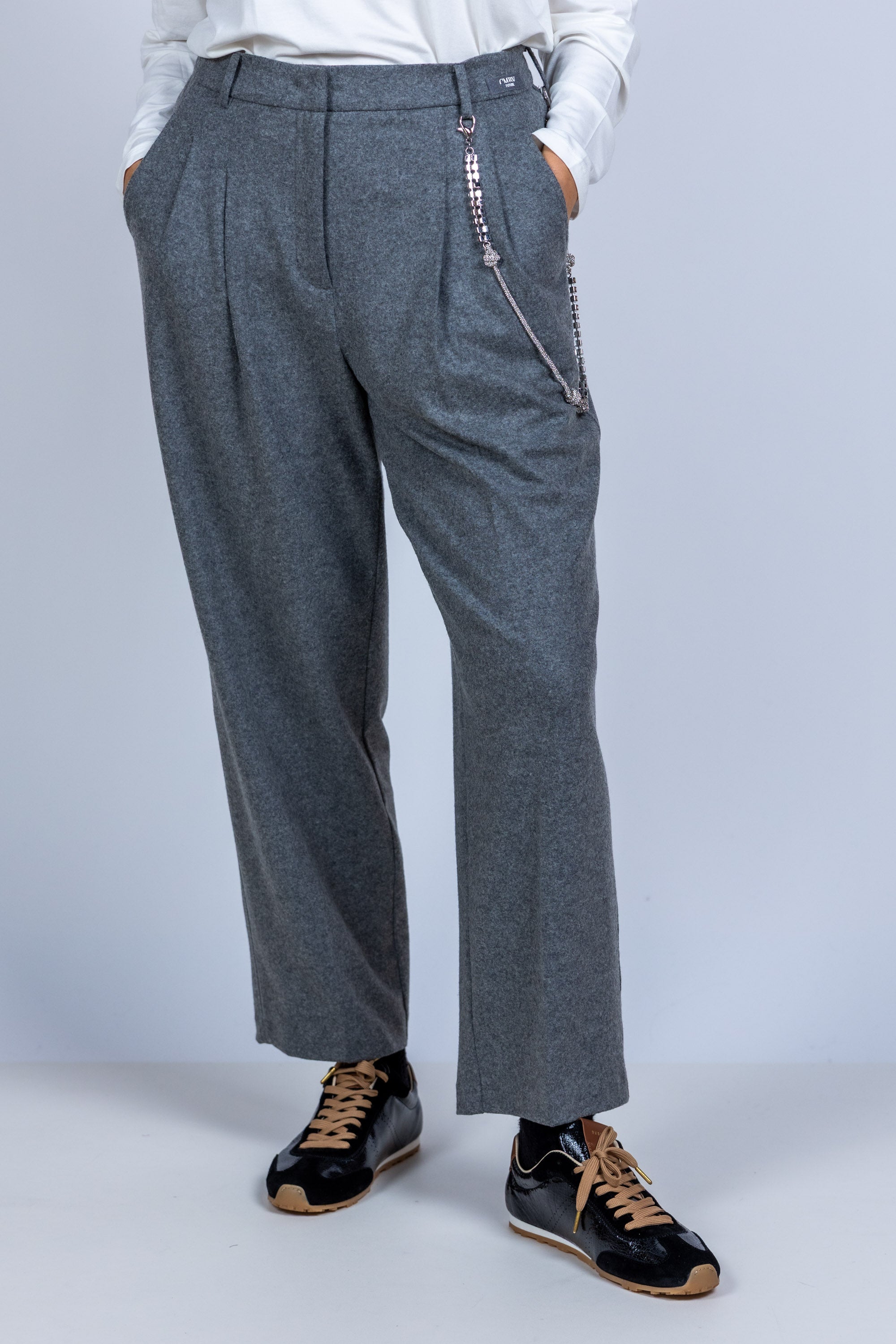 Wijde pantalon - Lichtgrijs