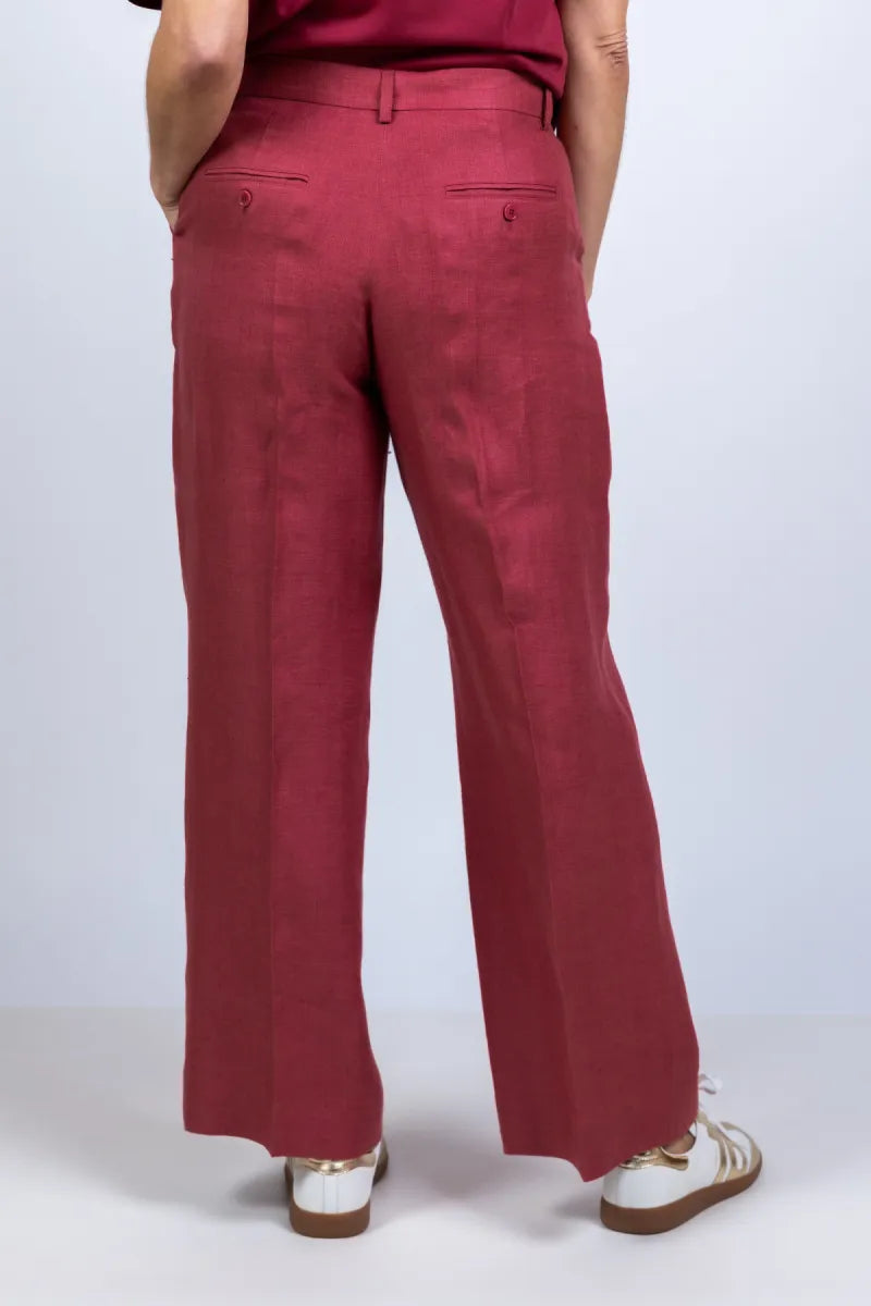 WEEKEND BY MAX MARA WEEKEND BY MAX MARA MALIZIA Wijde broek - Steenrood