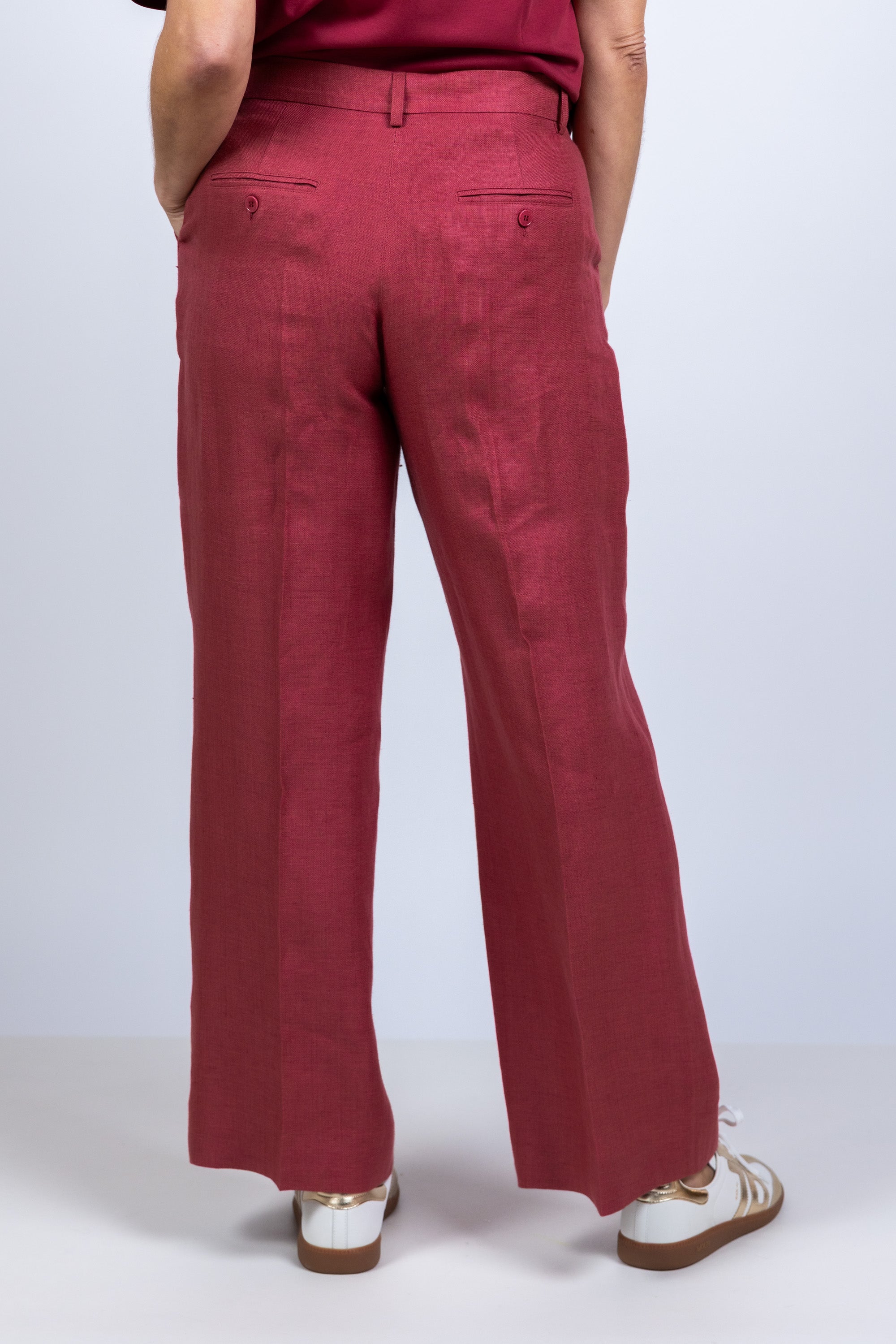 Wijde broek - Steenrood