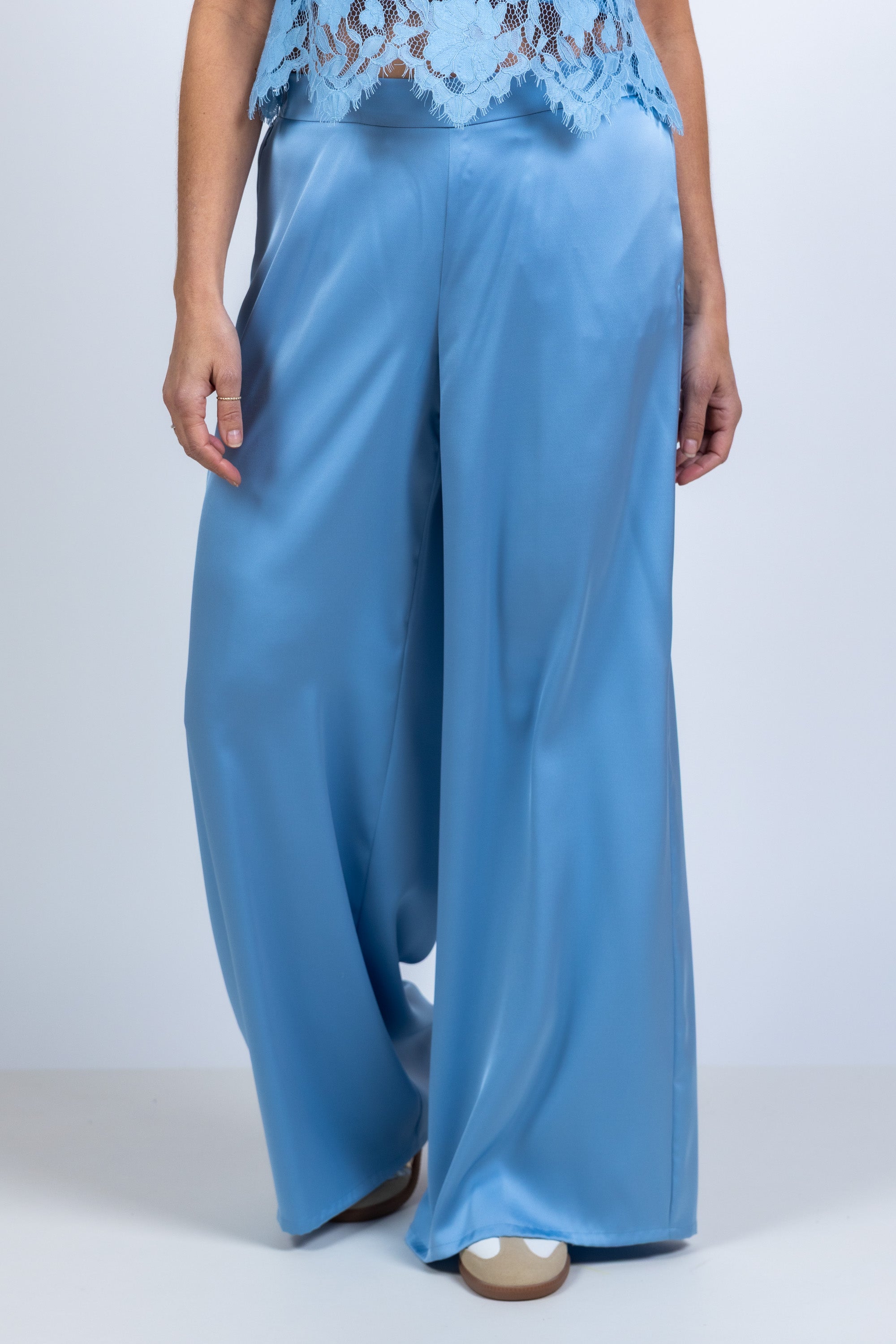 Wijde broek - Bleu