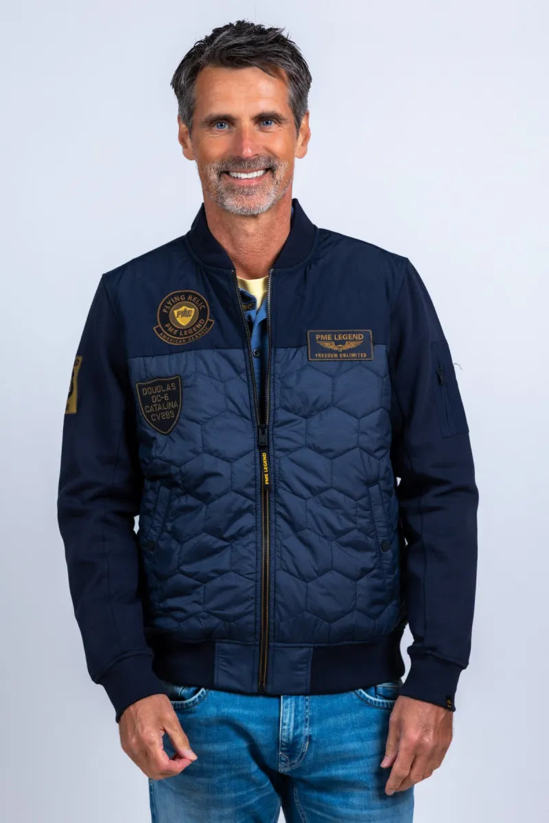 PME PME PSW2511485 Gewatteerd jasje - Marine