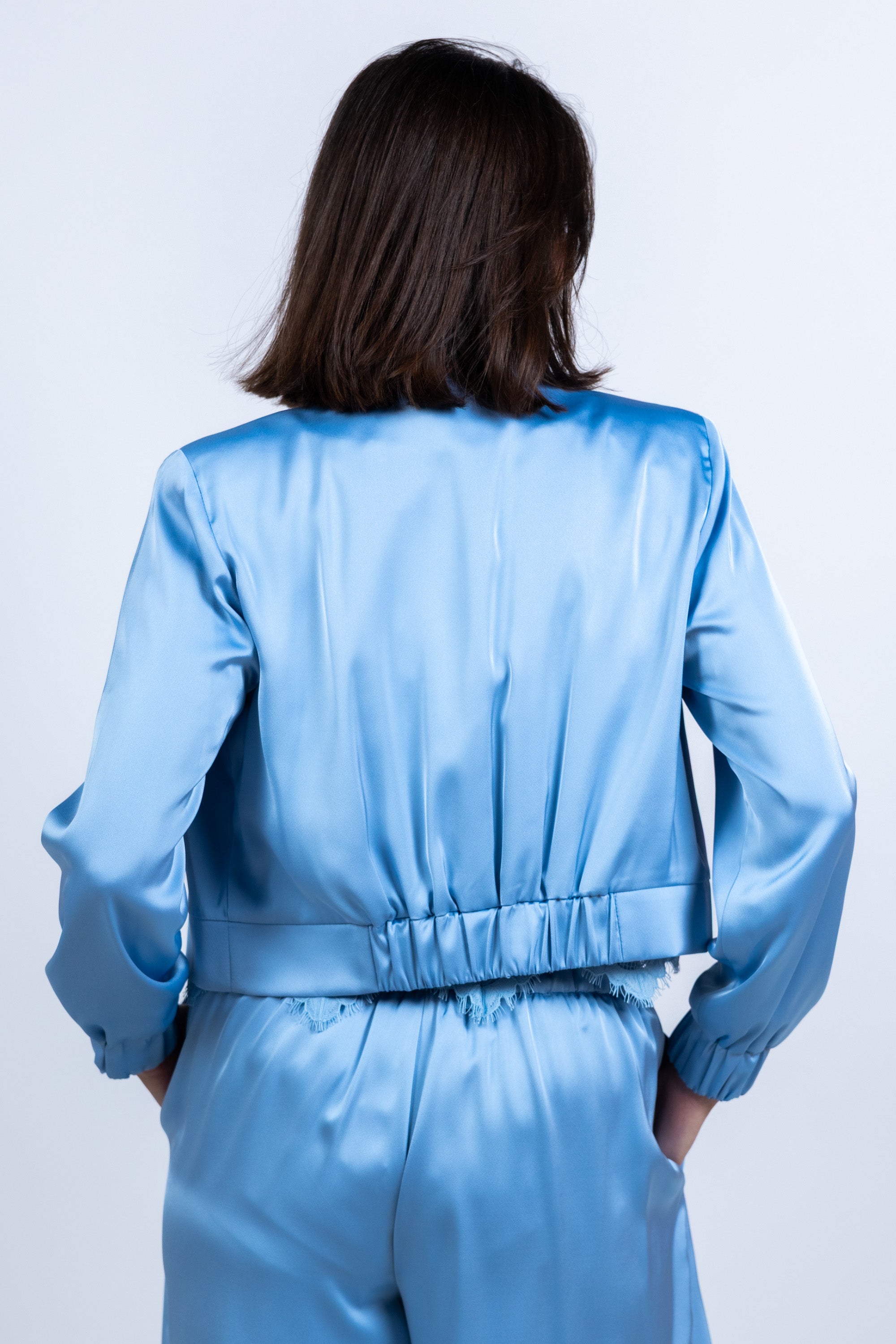 Jasje met elastische mouwen - Bleu