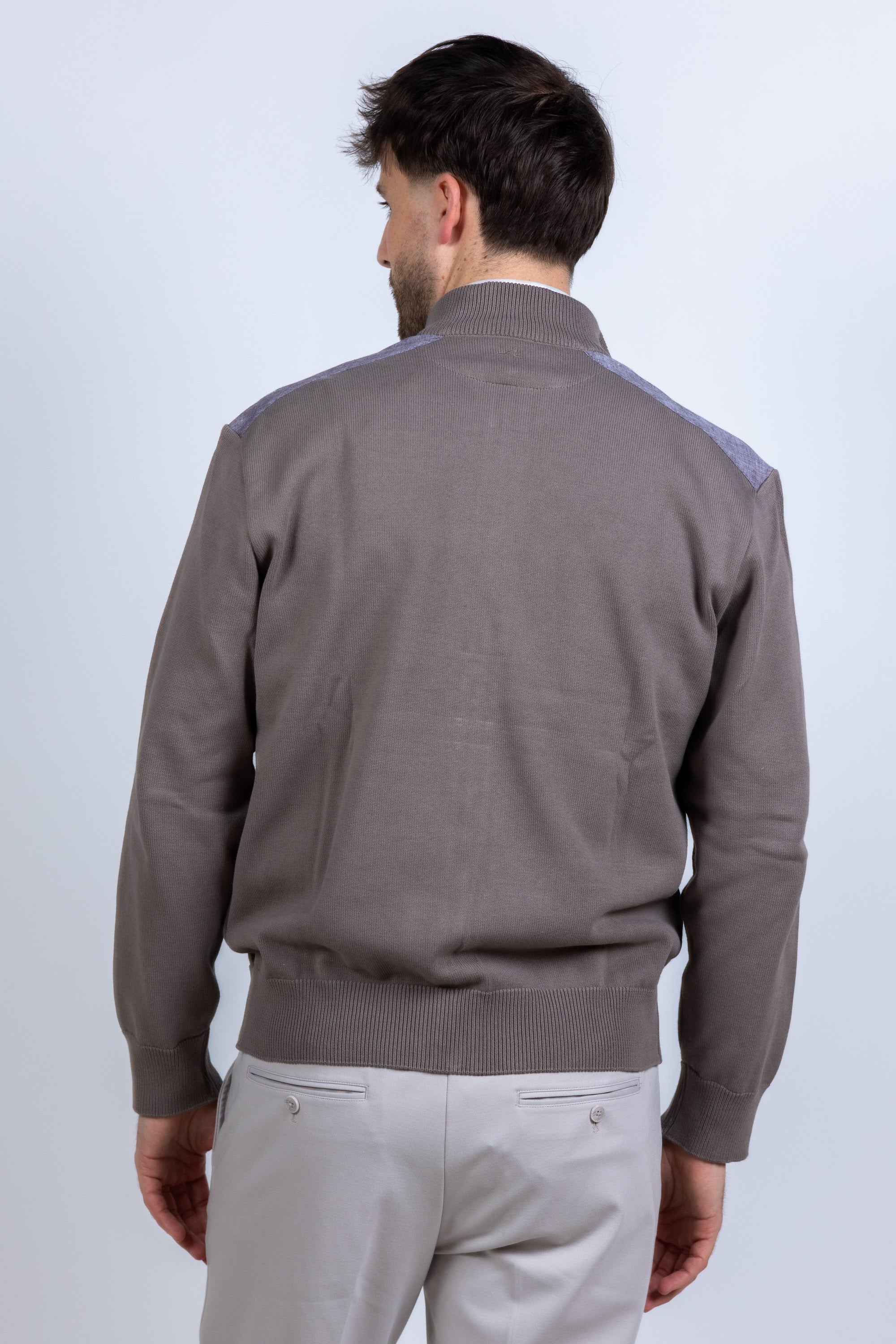 Vest met rits - Taupe