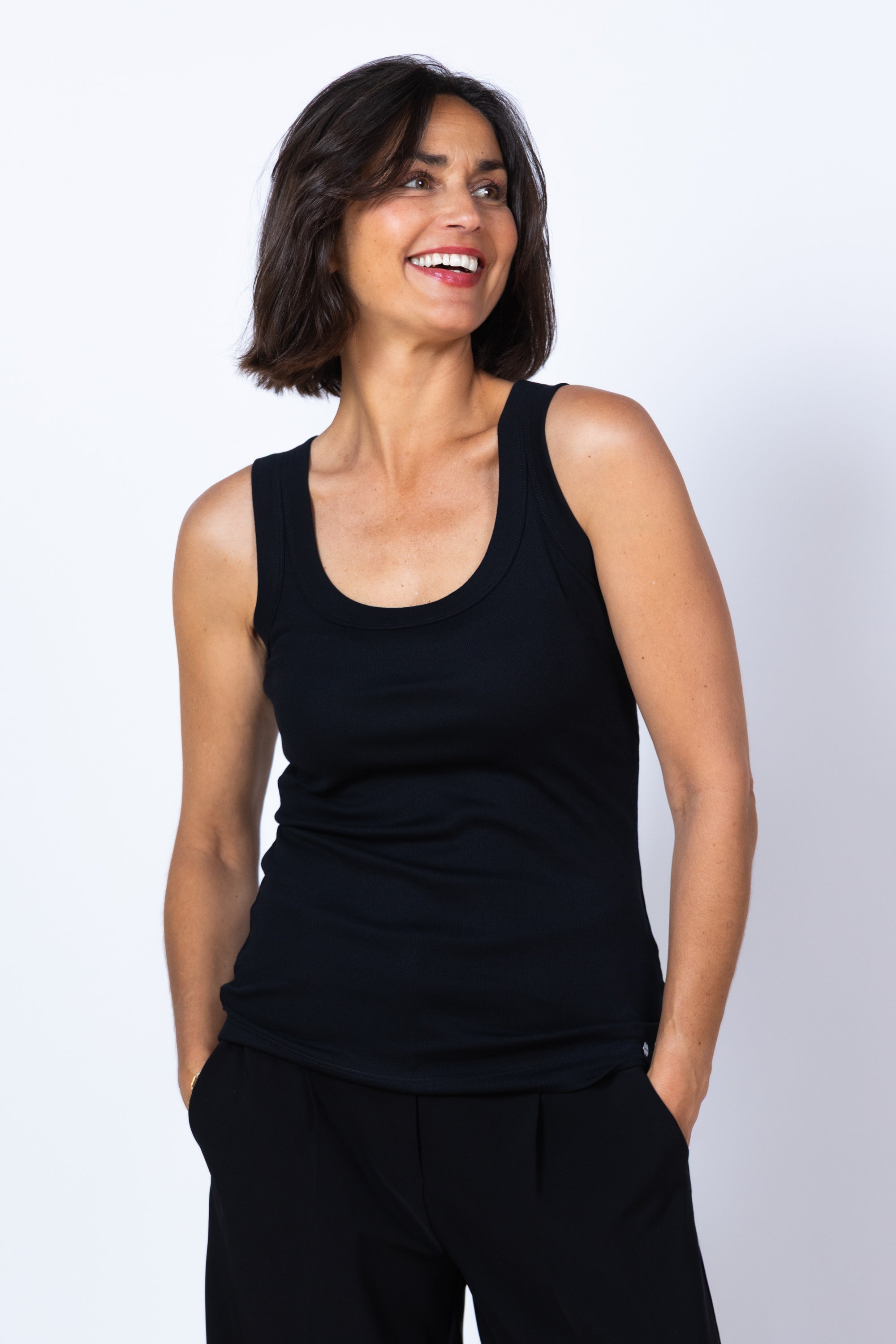 Top met brede bandjes