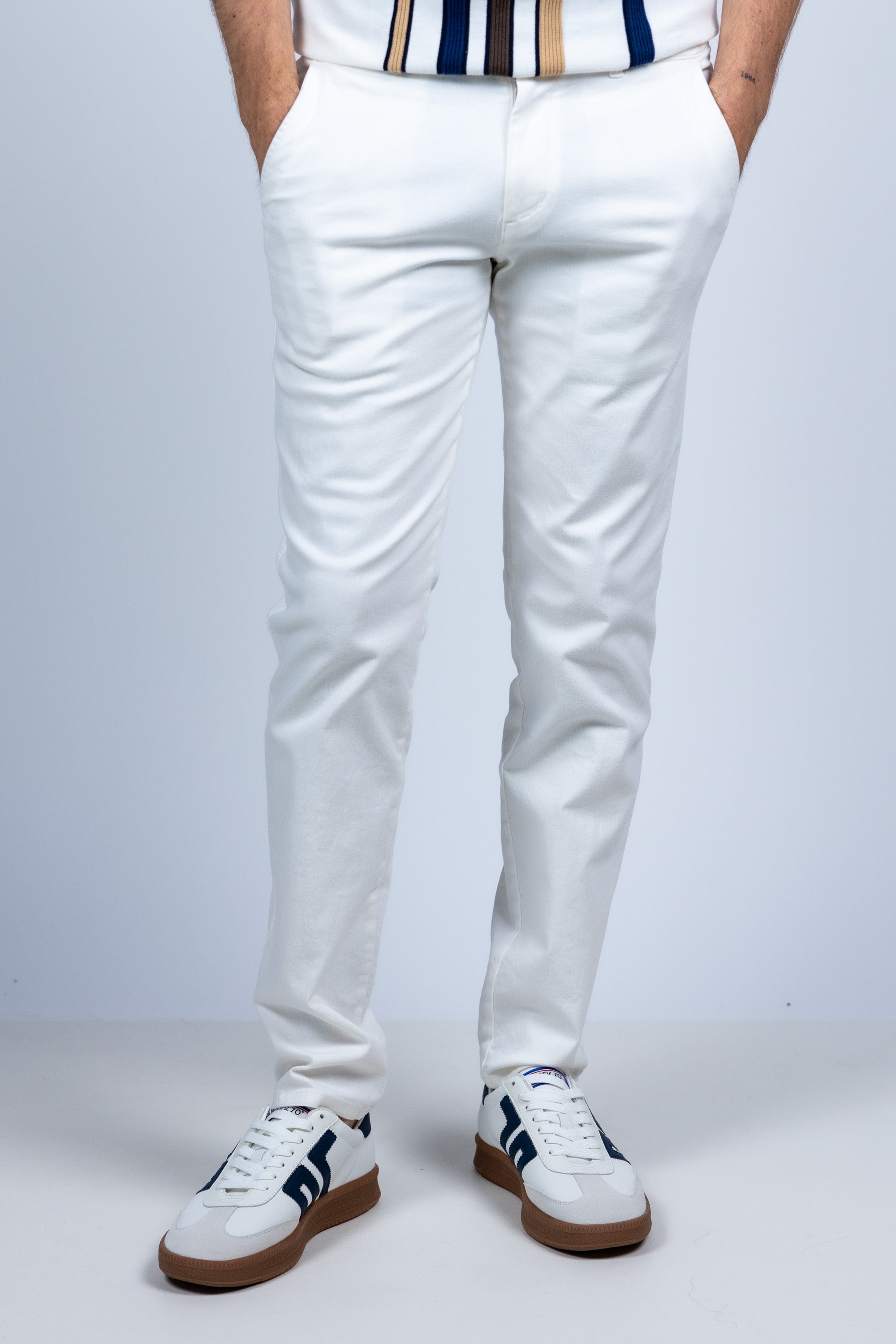 Broek met zakken - Ecru