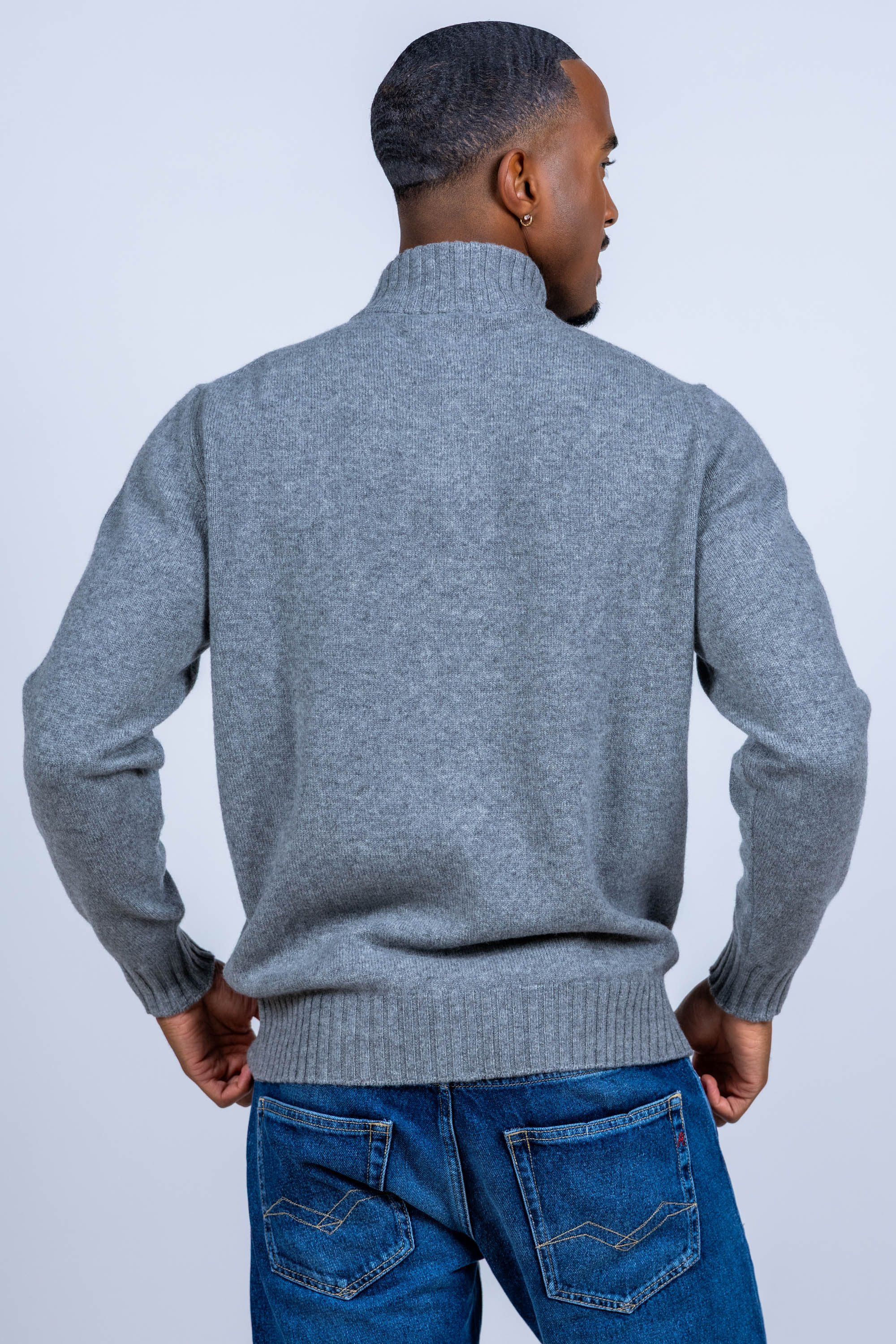 Vest met rits - Donkergrijs