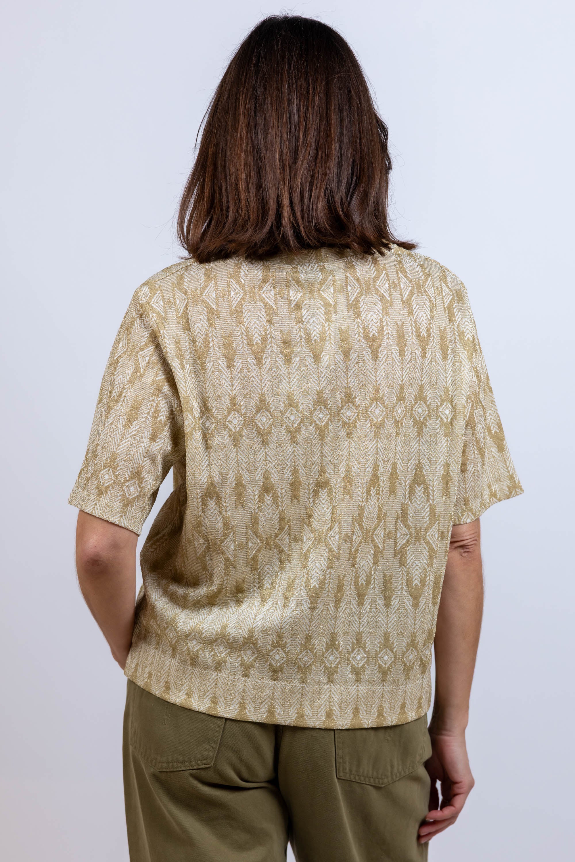 T-shirt met patroon - Beige