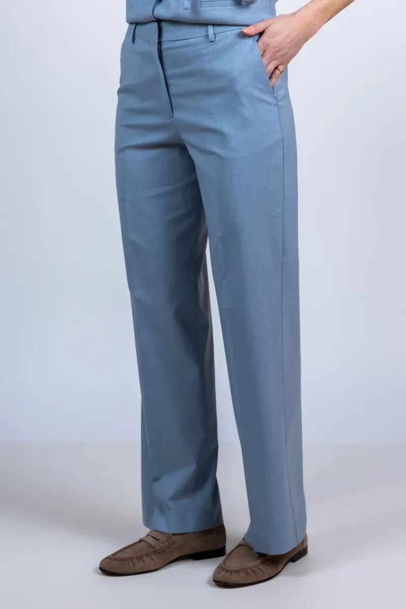 SELECTED SELECTED WIDE LISA16100507 Broek met rechte pijpen - Bleu