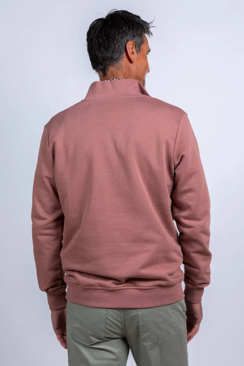 CAVALLARO HEREN CAVALLARO HEREN 120261022 CAVALLARO HEREN 120261022 Sweater met halve rits - Oudroze