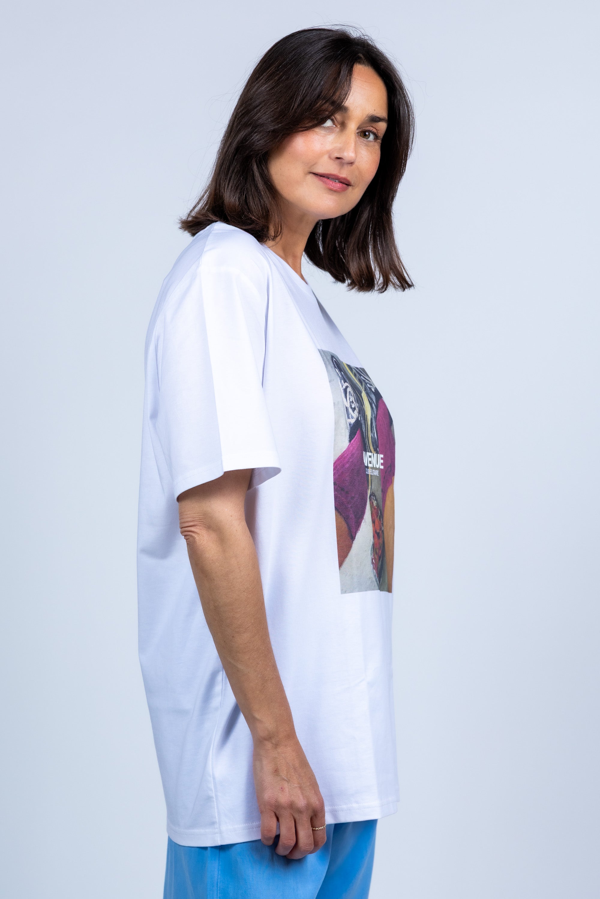 T-shirt met print - Wit