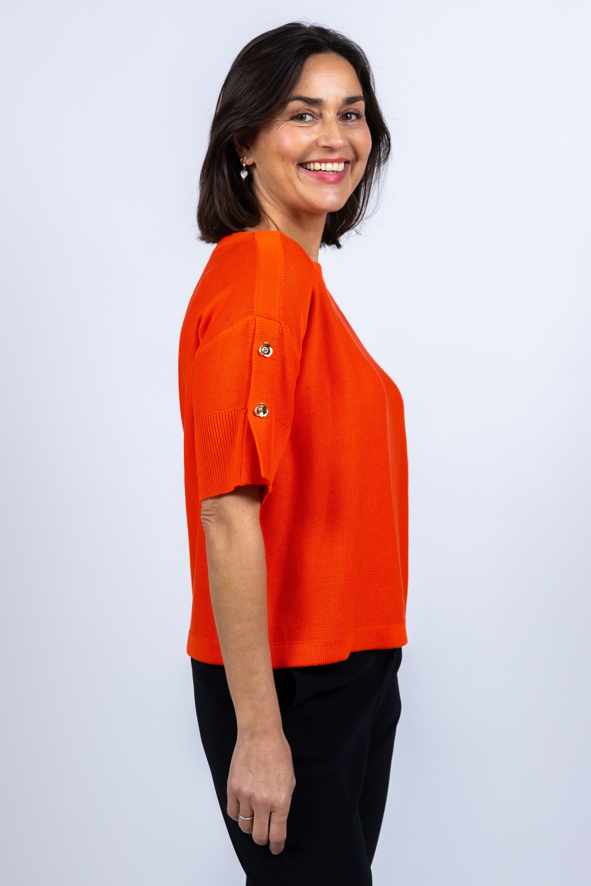 Truitje met knopen - Oranje