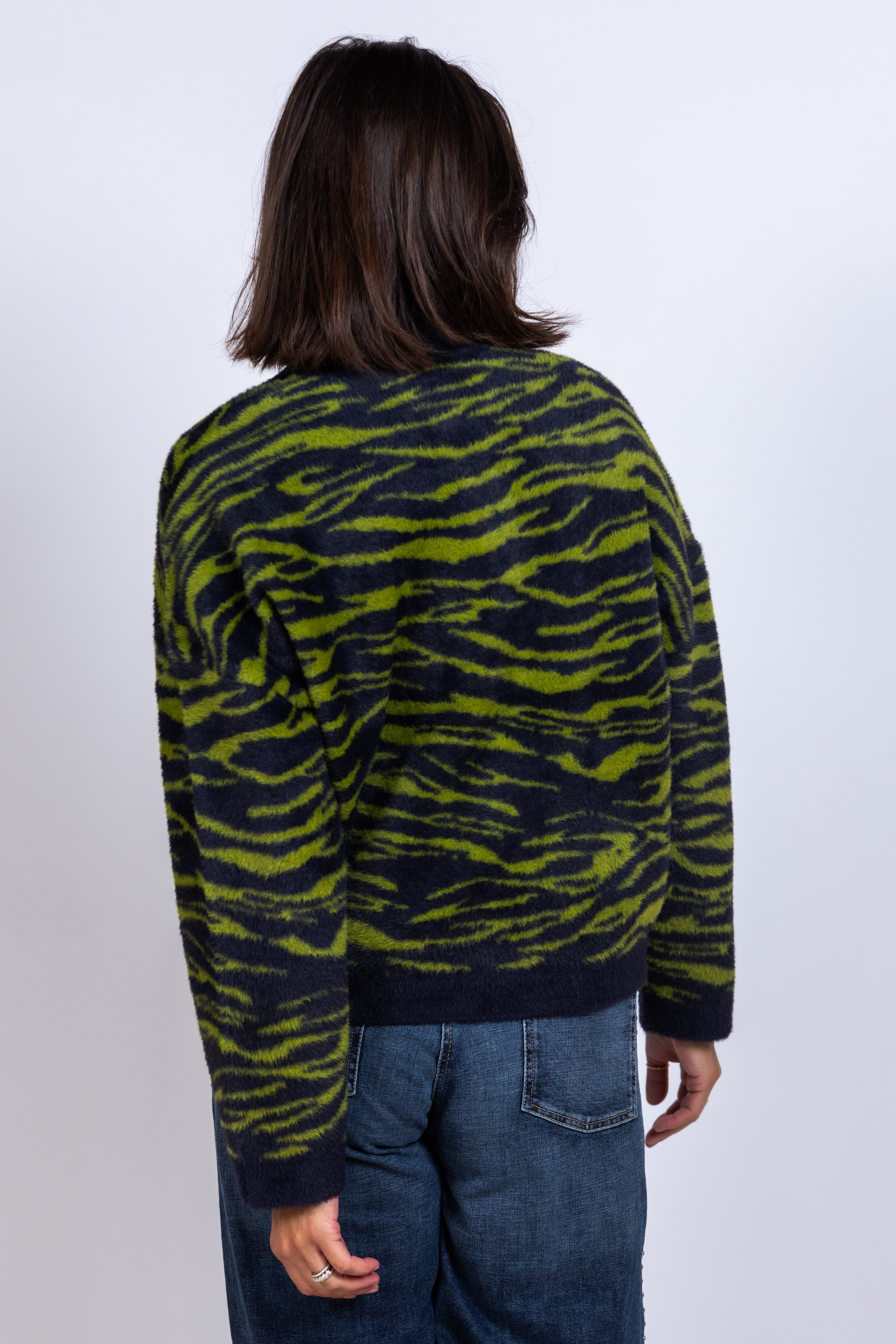 Vest met dierenprint - Appelgroen