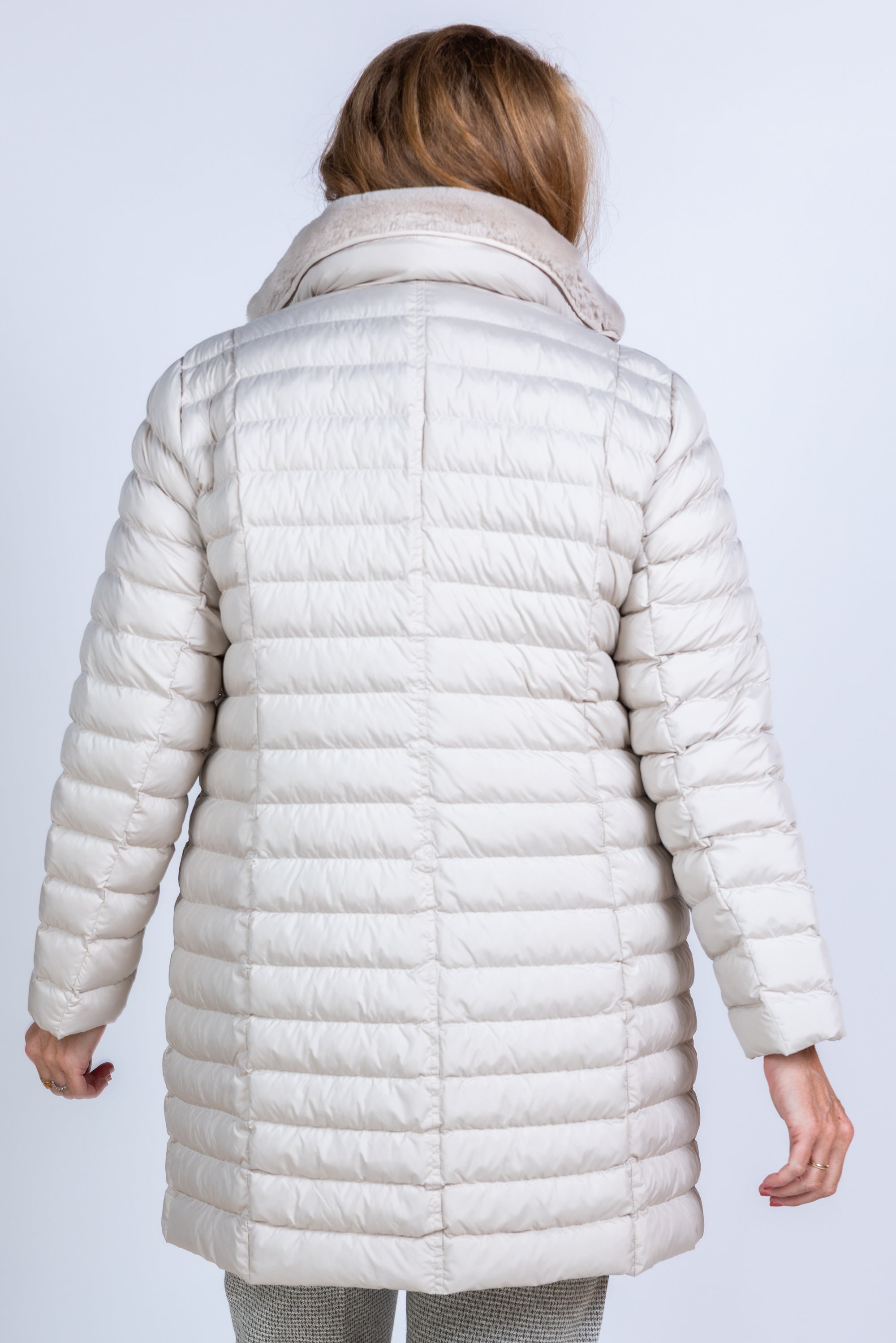 Gewatteerde jas - Beige