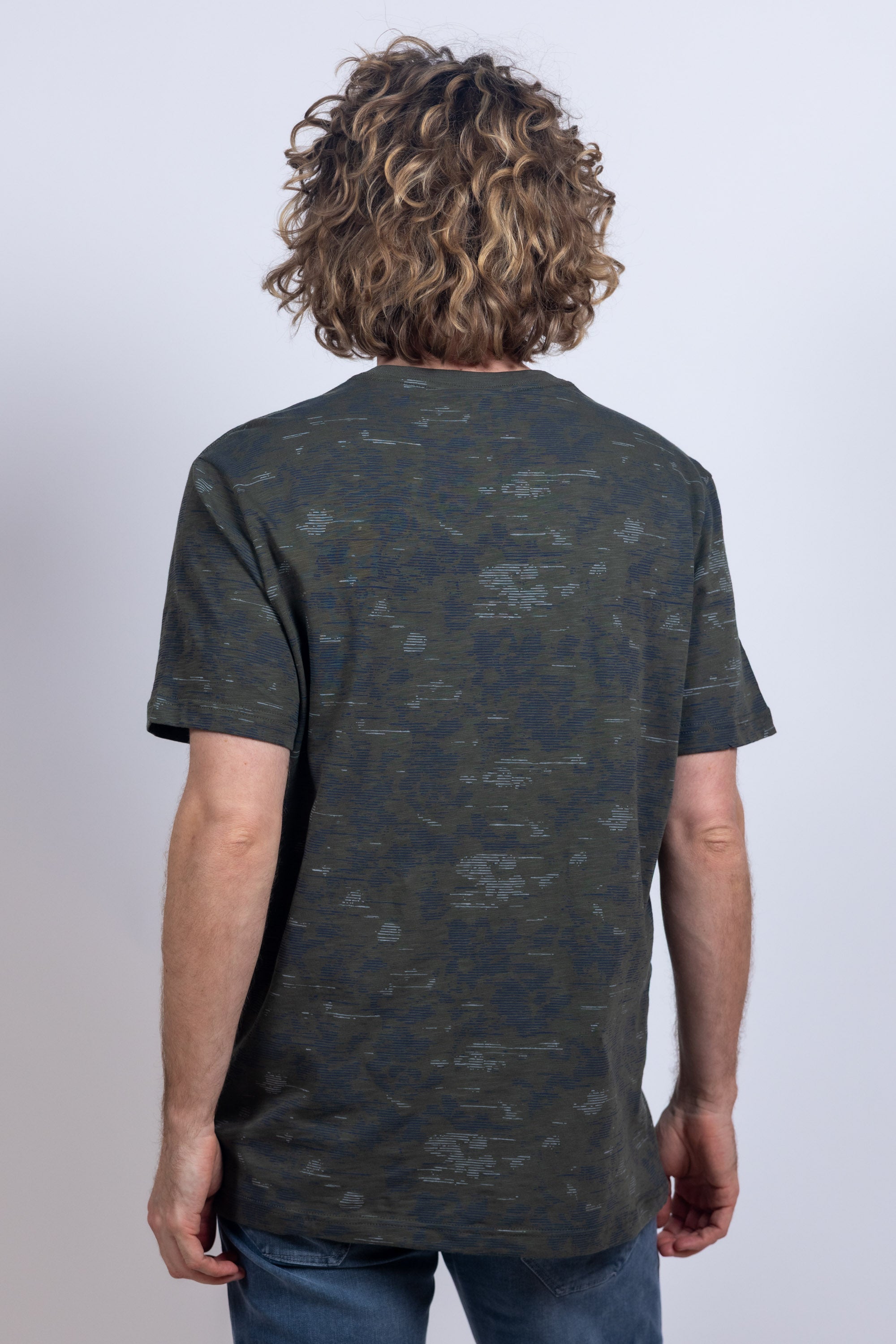 T-shirt met print - Olijfgroen