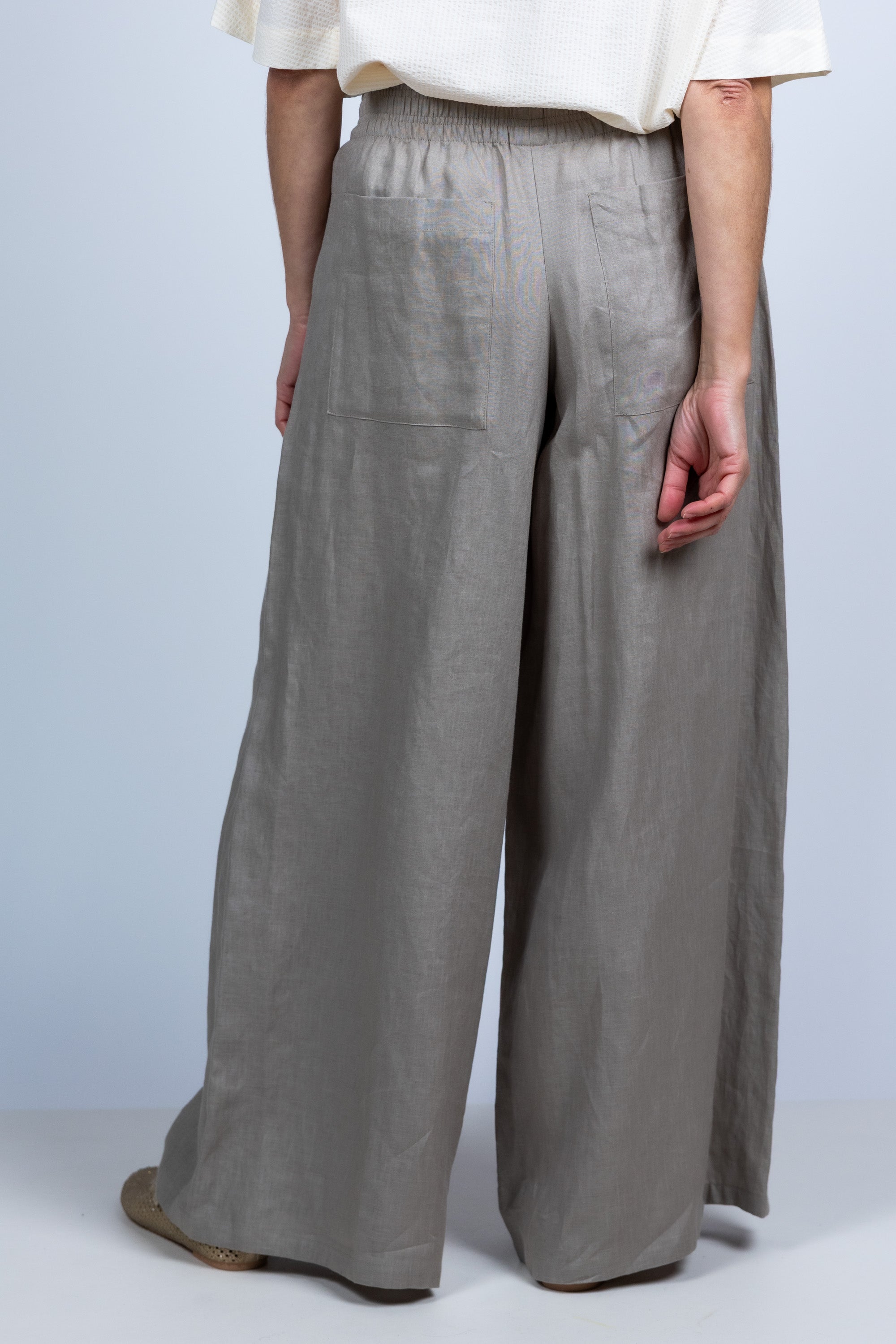 Wijde broek - Khaki
