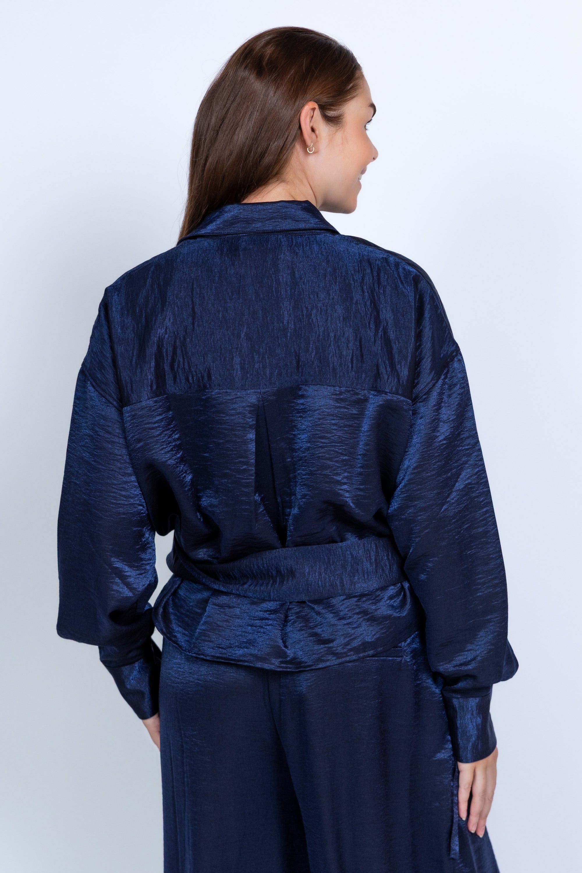 Blouse met lange mouwen - Marine