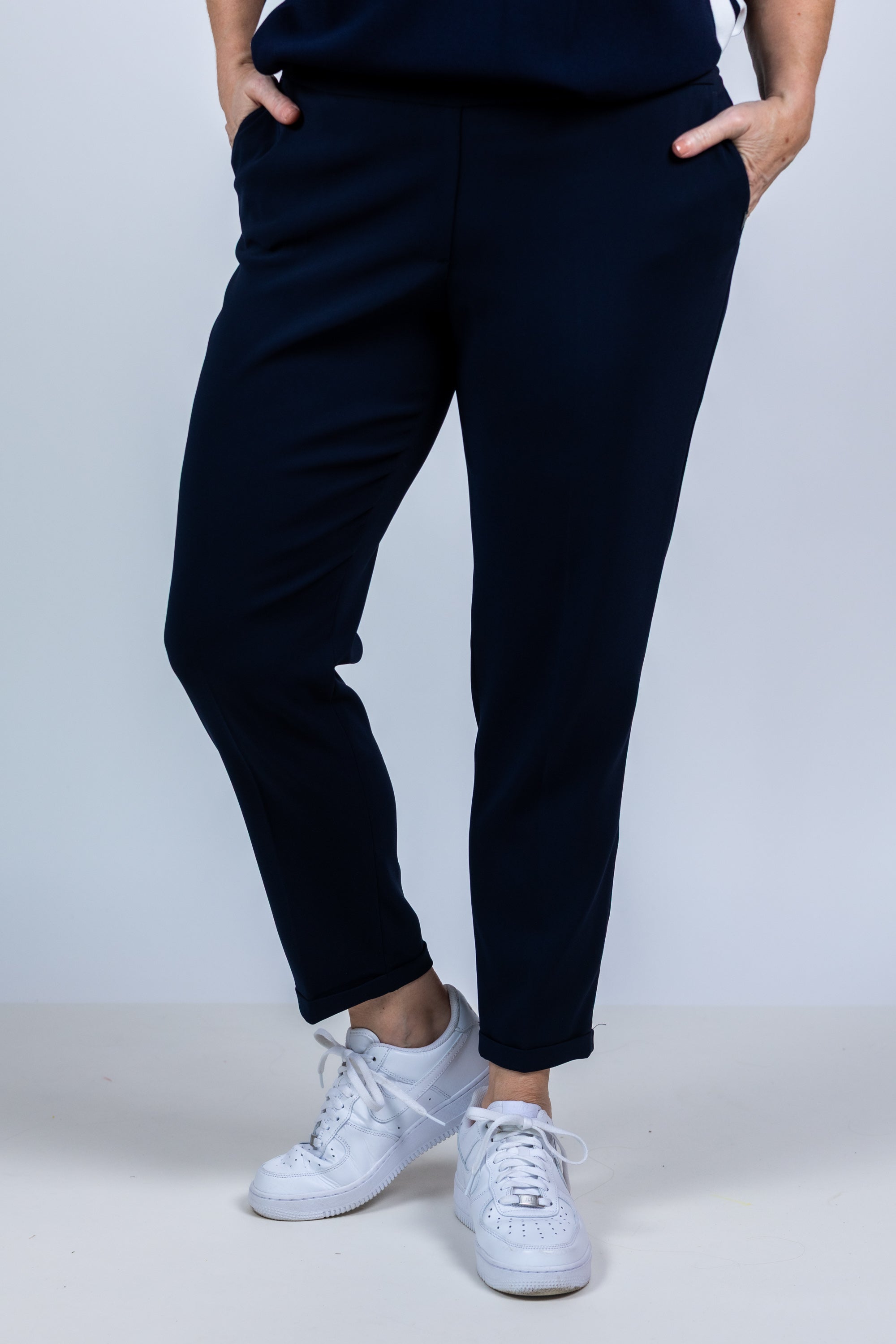 Broek met zakken - Marine