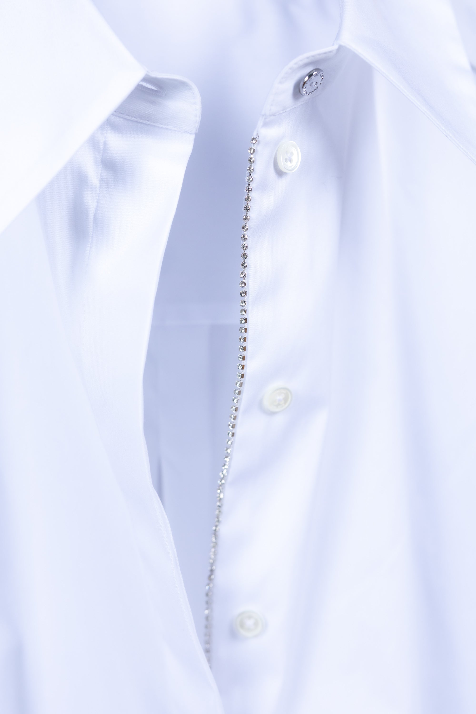 Blouse met strass steentjes - Wit