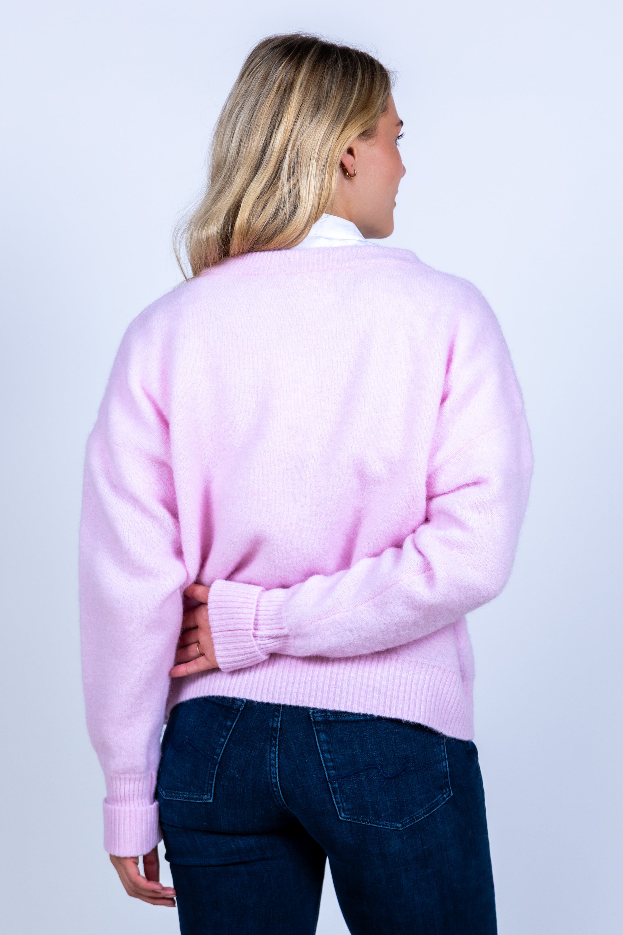 Trui met ronde hals - Roze