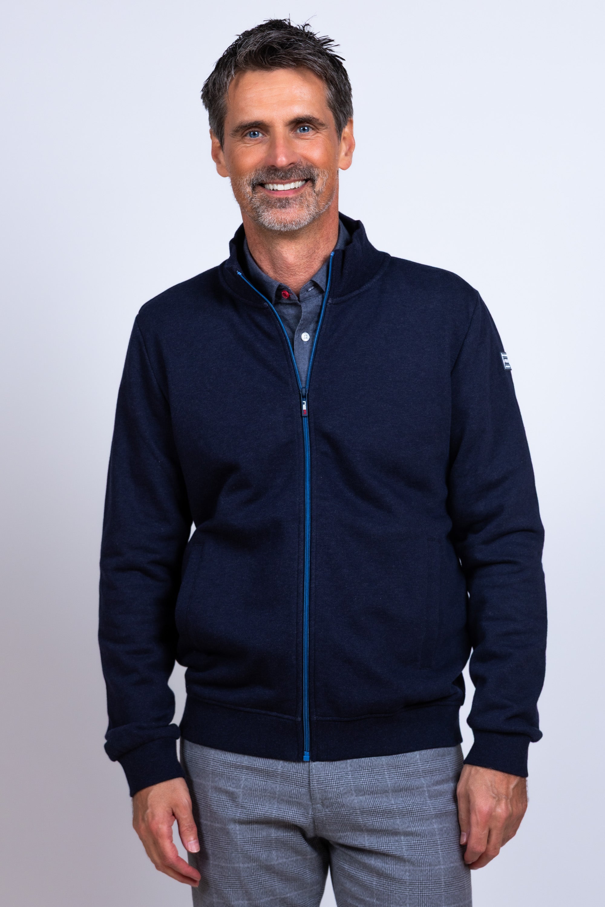 Vest met rits - Marine