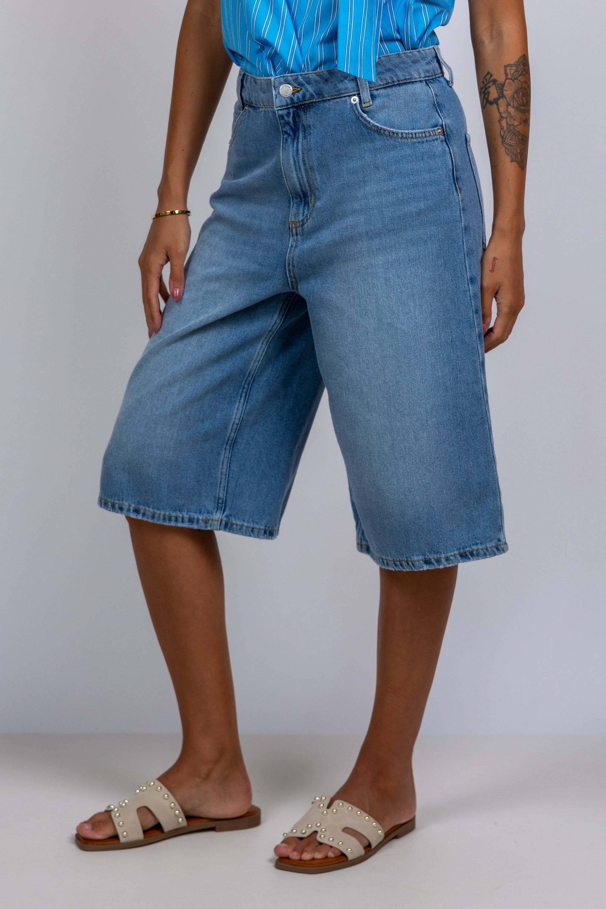 Denim bermuda - Licht jeans