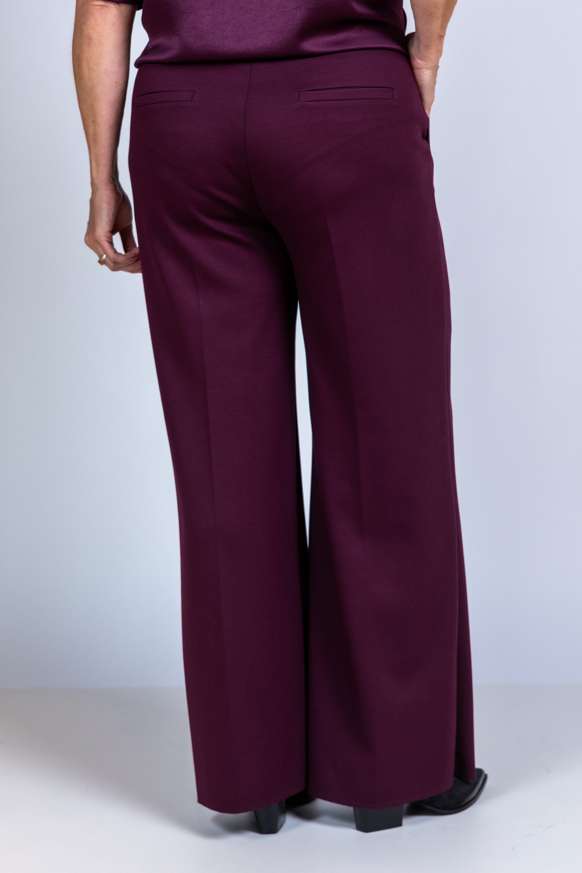 Wijde pantalon - Burgundy
