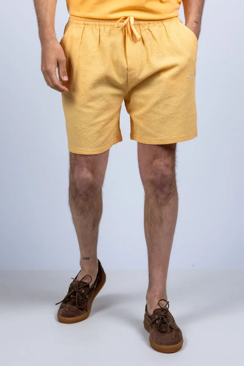 LES DEUX H LES DEUX H 1001795 Zwembroek met structuur - Pasteloranje