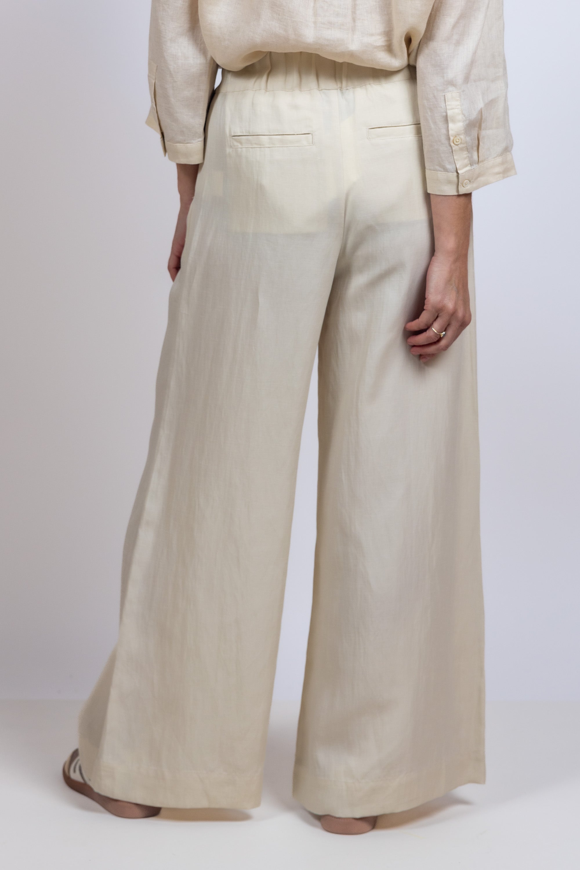 Wijde broek - Zand