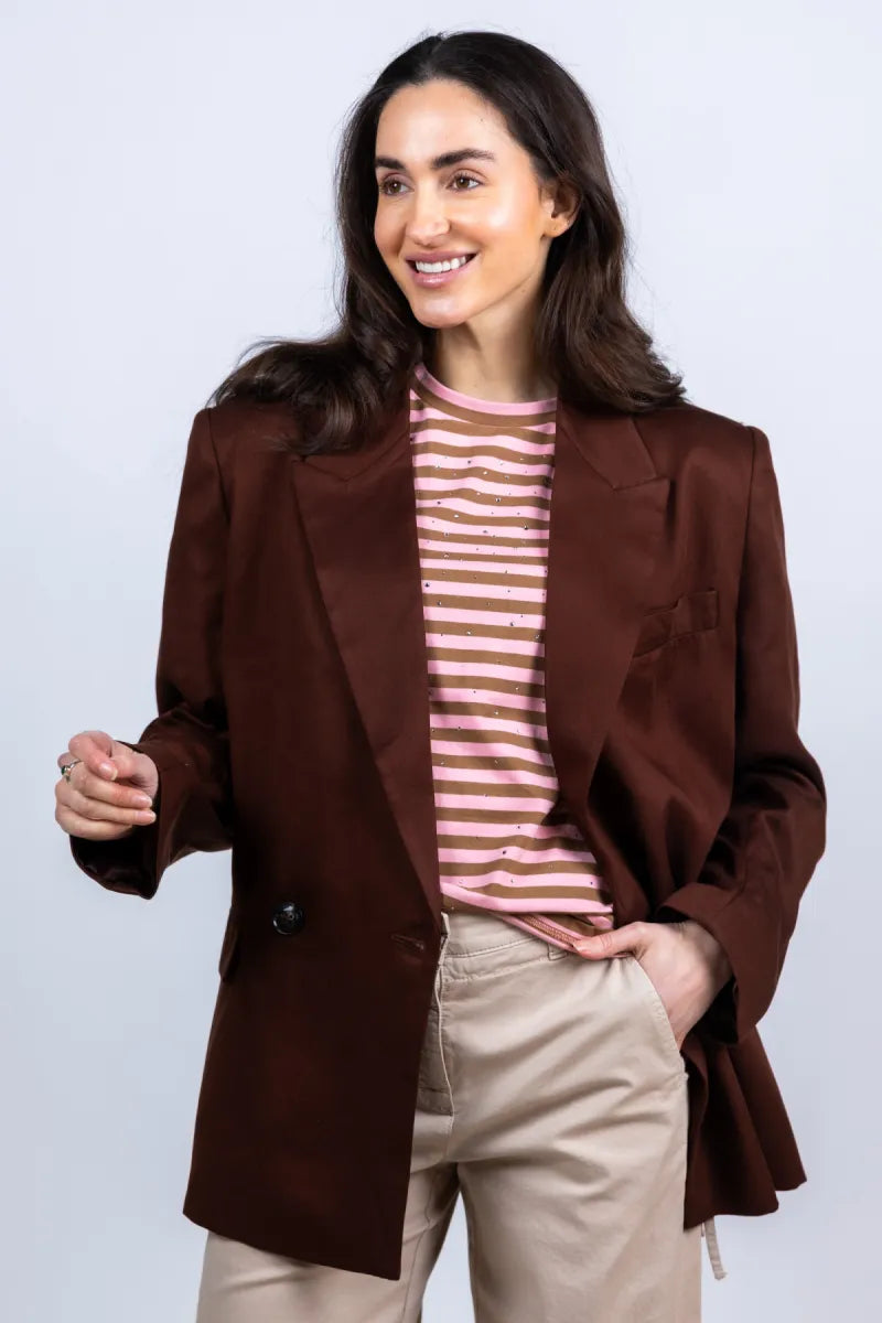 ESSENTIEL ANTWERP ESSENTIEL ANTWERP JASIONE Blazer met knopen - Bruin