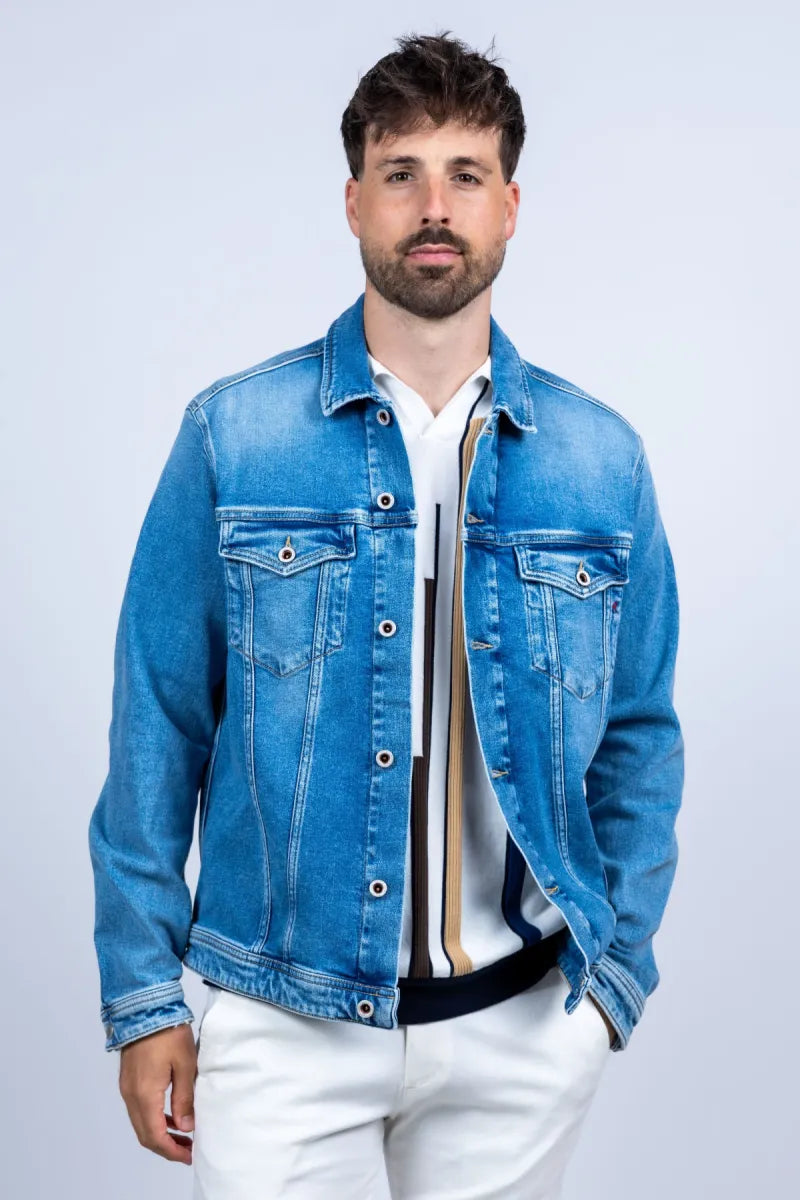 REPLAY H REPLAY H MV880000519138 Spijkerjasje - Licht jeans