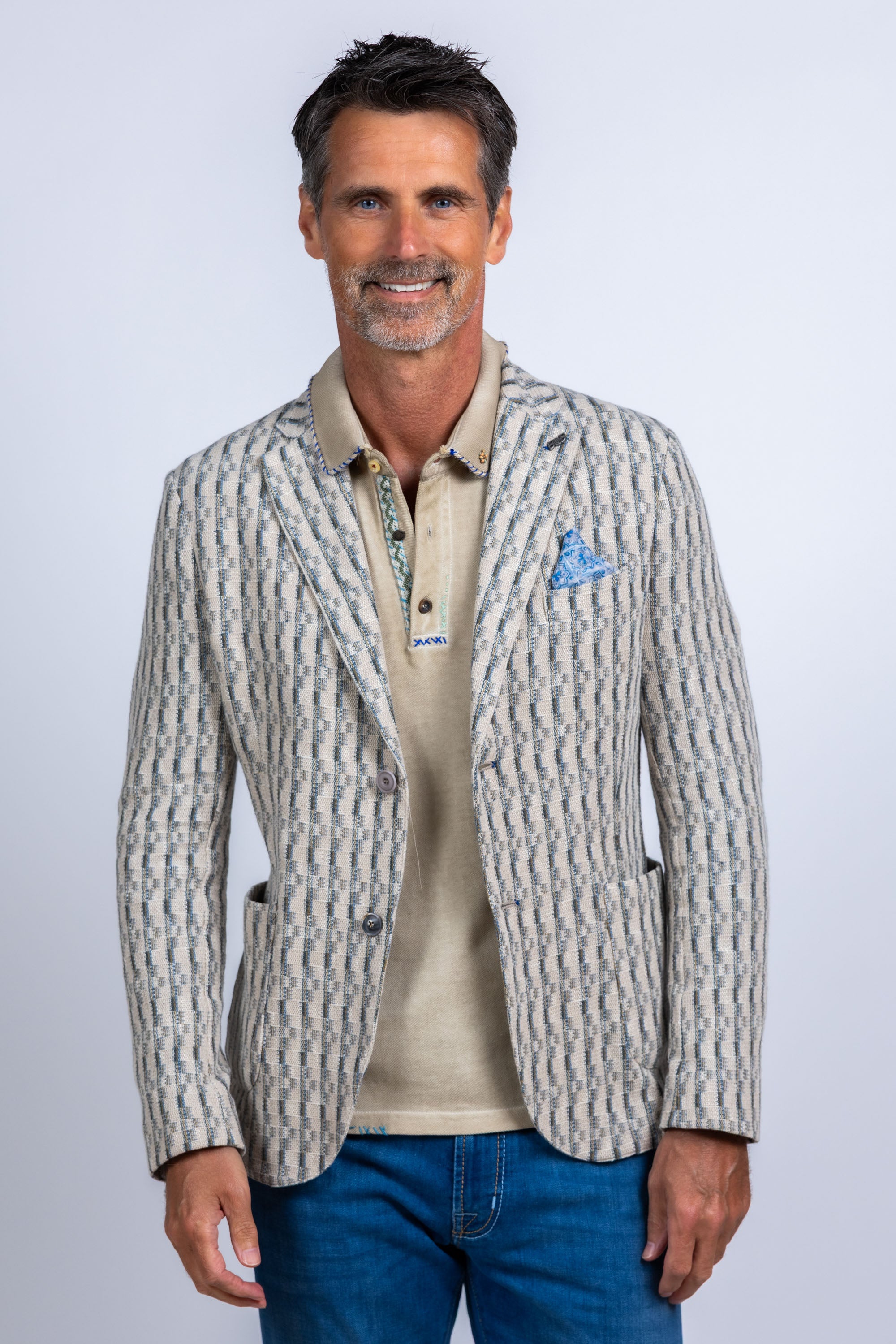 Blazer met patroon - Mint