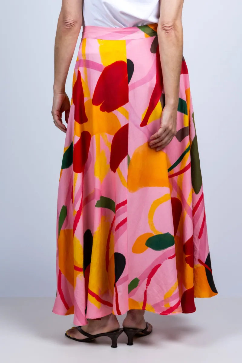 CAROLINE BISS CAROLINE BISS 3754 Rok met print - Roze