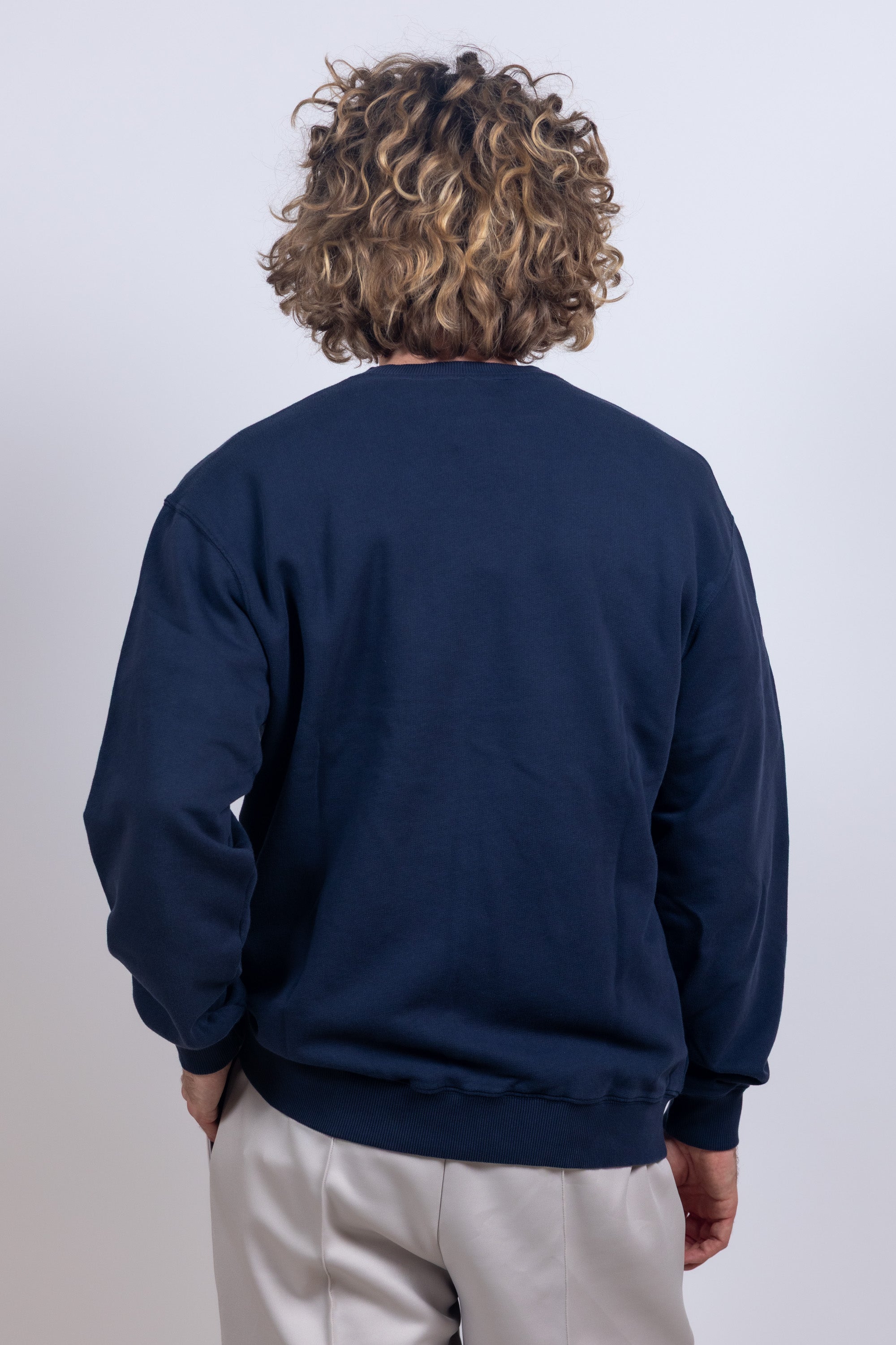 Sweater met ronde hals - Marine