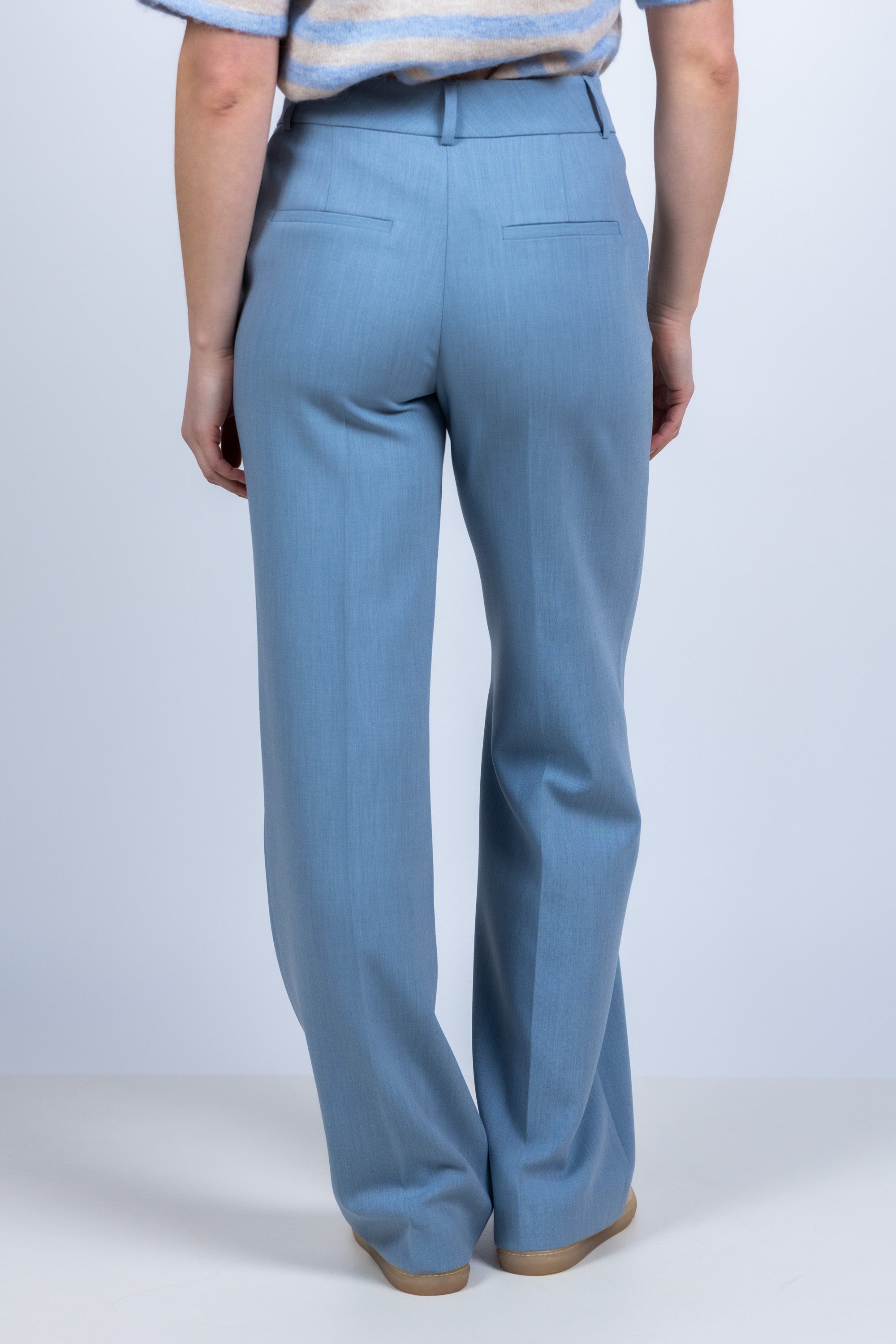 Wijde pantalon - Bleu