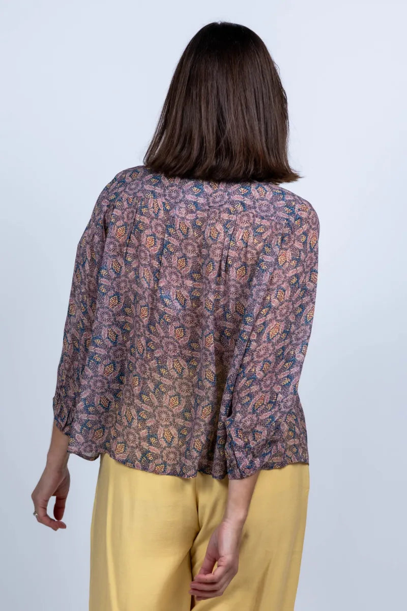 BA&SH BA&SH TAZIO TOP Blouse met plooien - Roze