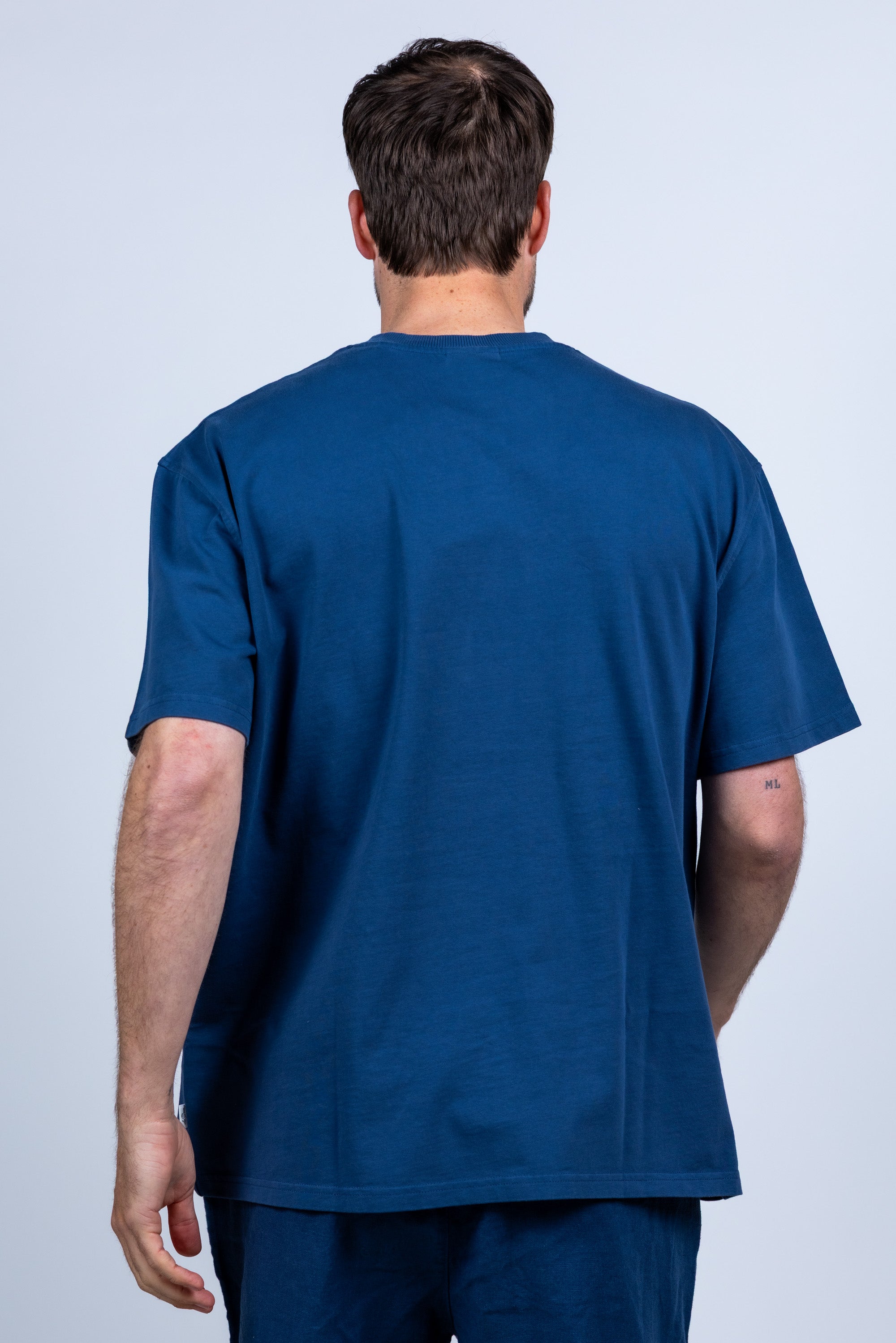 T-shirt met print - Marine