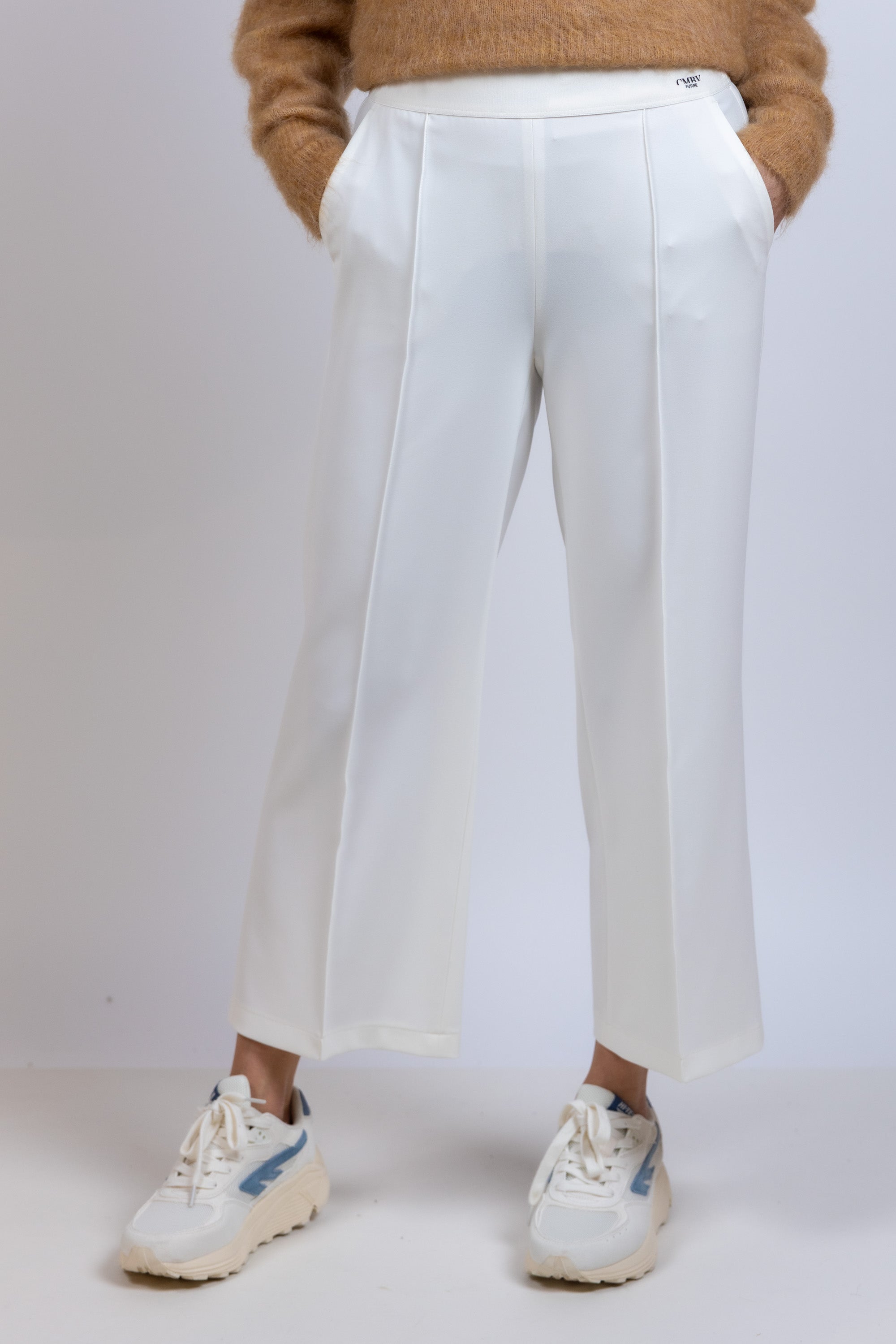 Wijde pantalon - Ecru