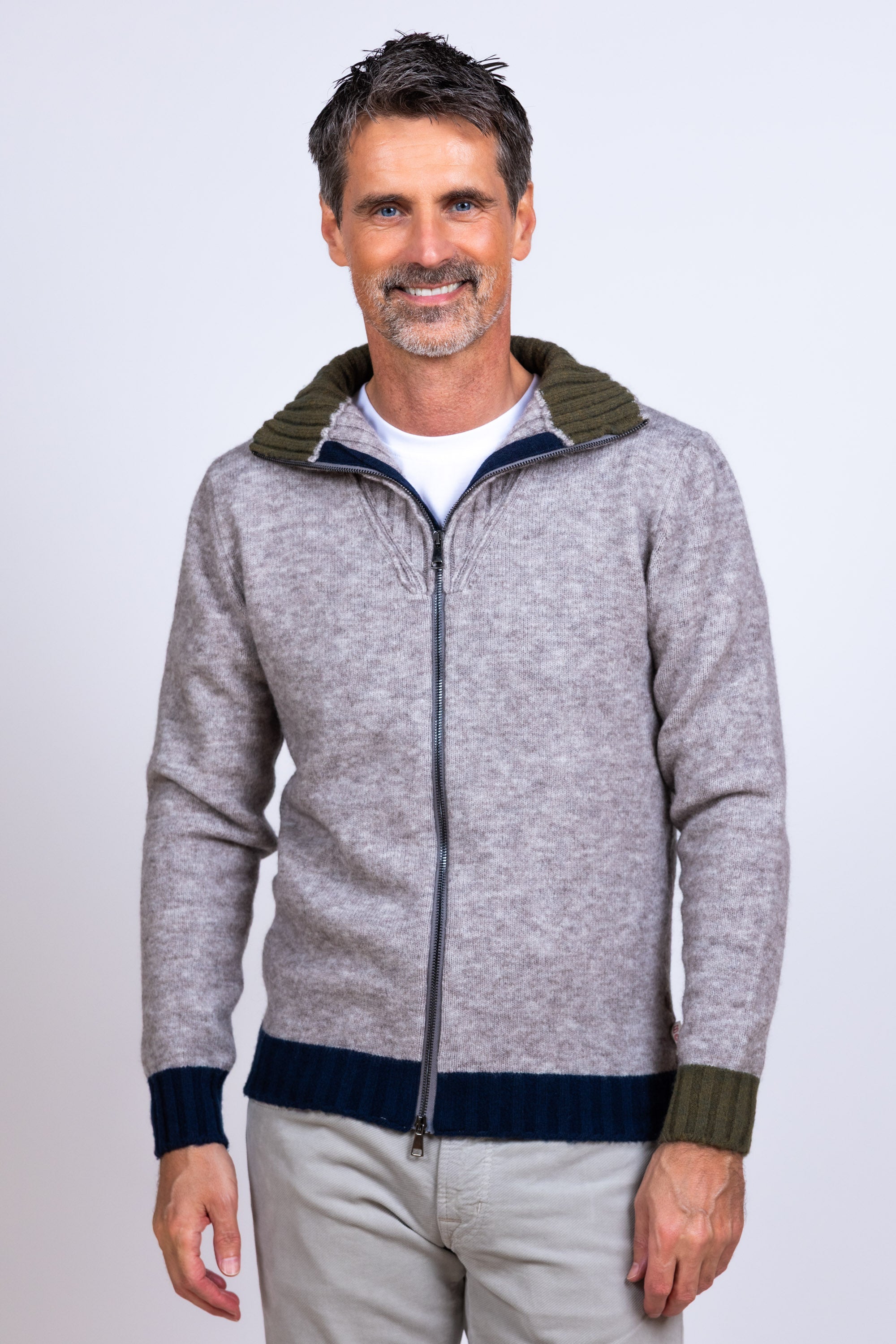 Vest met rits - Lichtgrijs