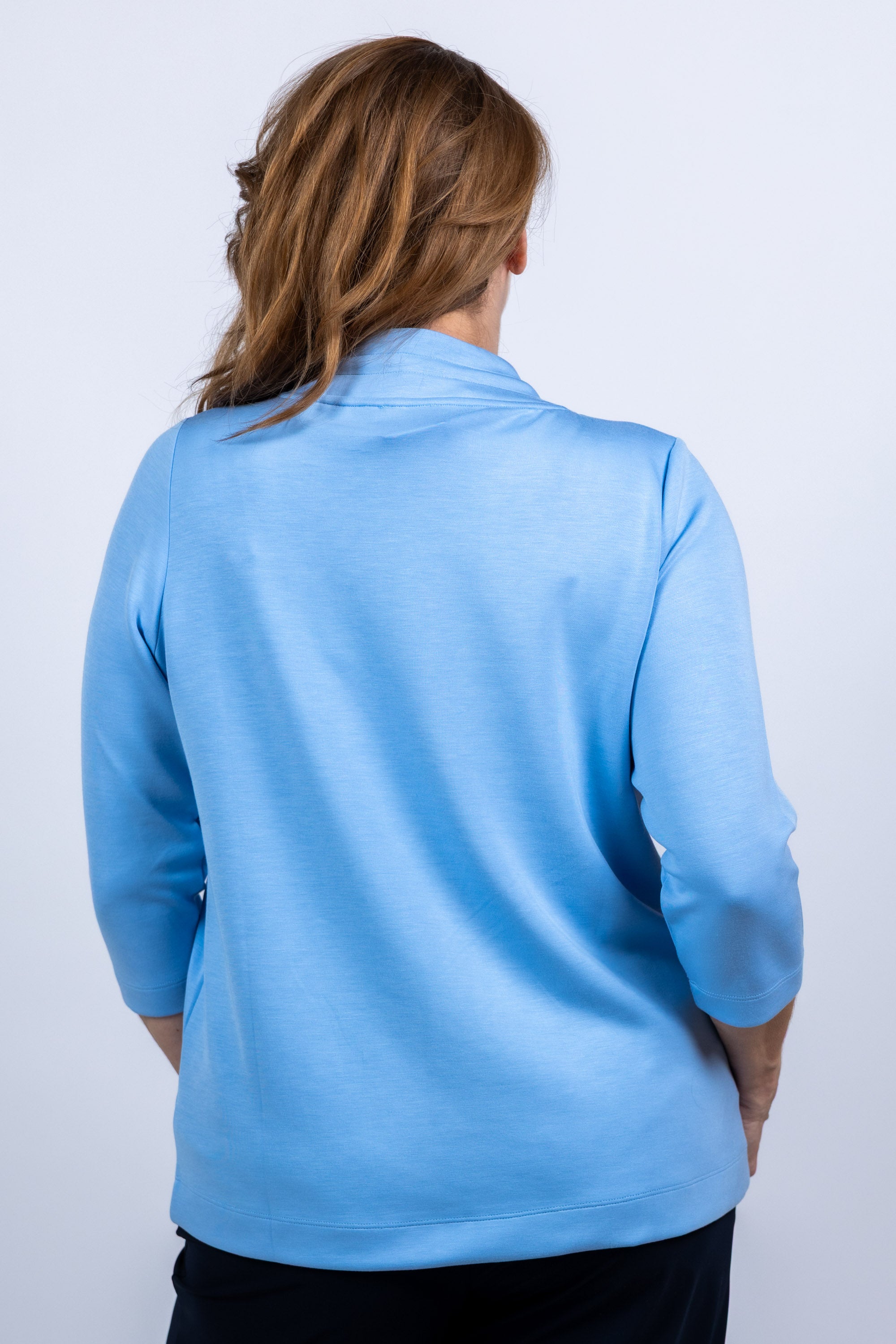 Trui met kraag - Bleu