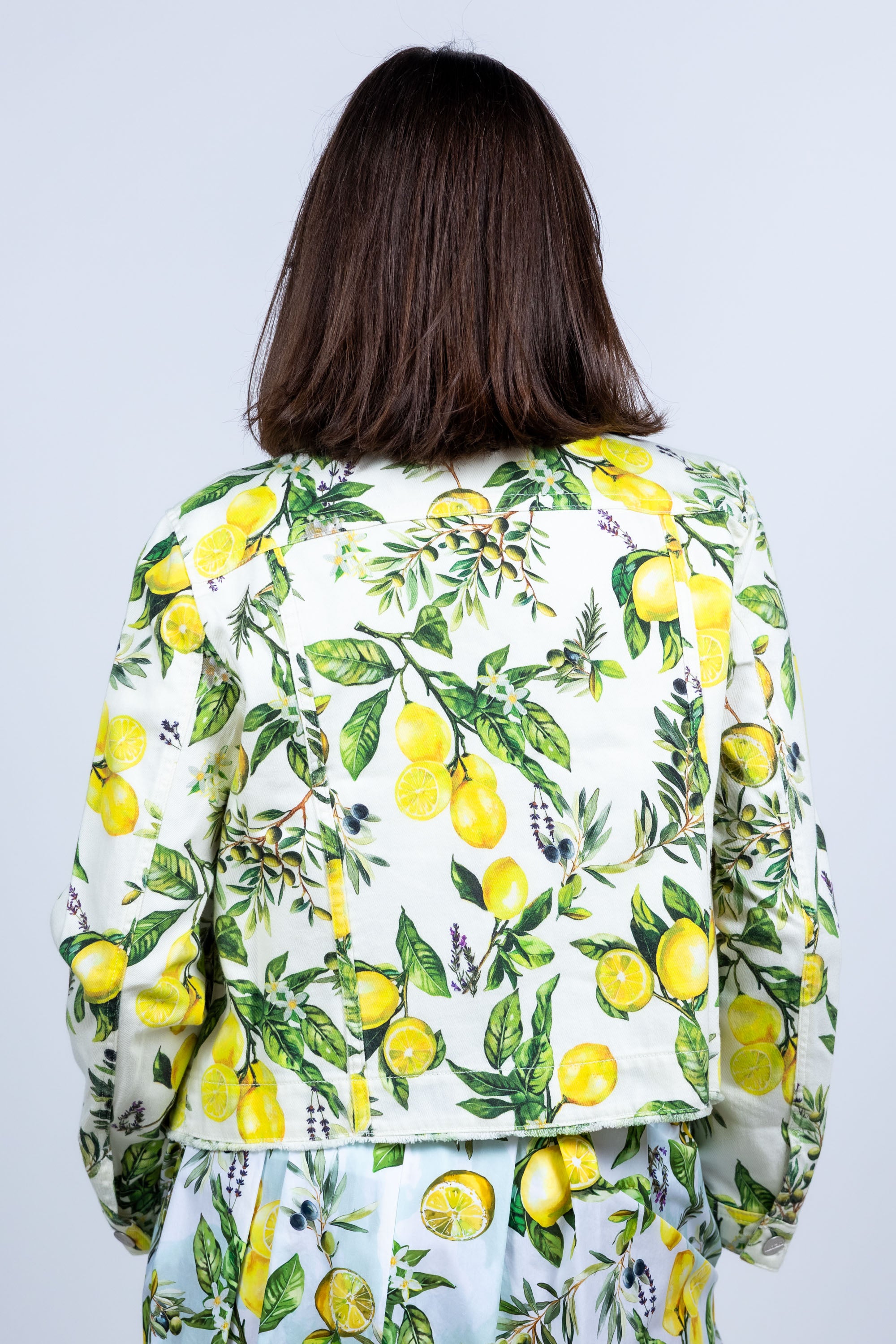 Jasje met print - Ecru